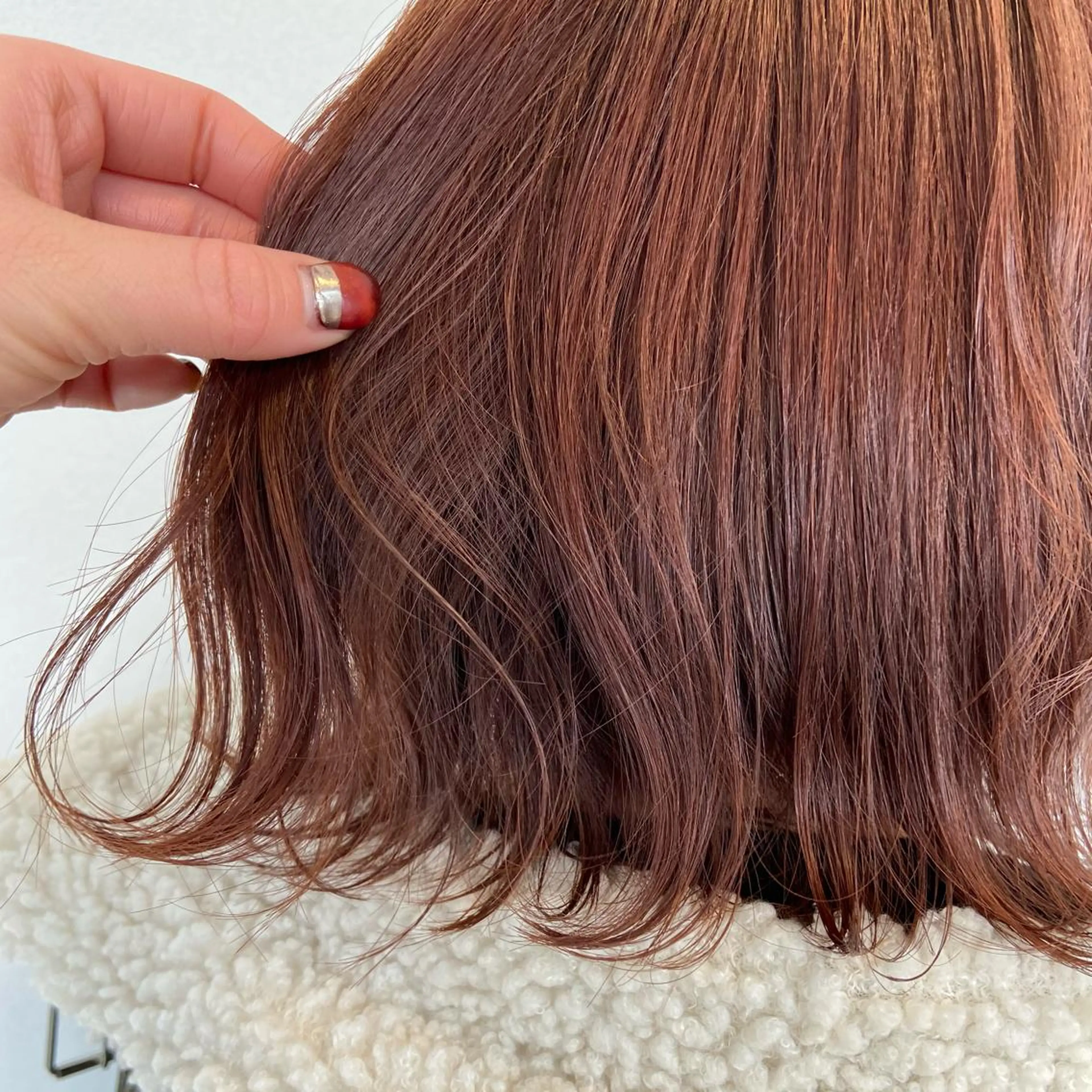 ミディアム カラー 透け感カラー/ momo🦕🌱のヘアスタイル