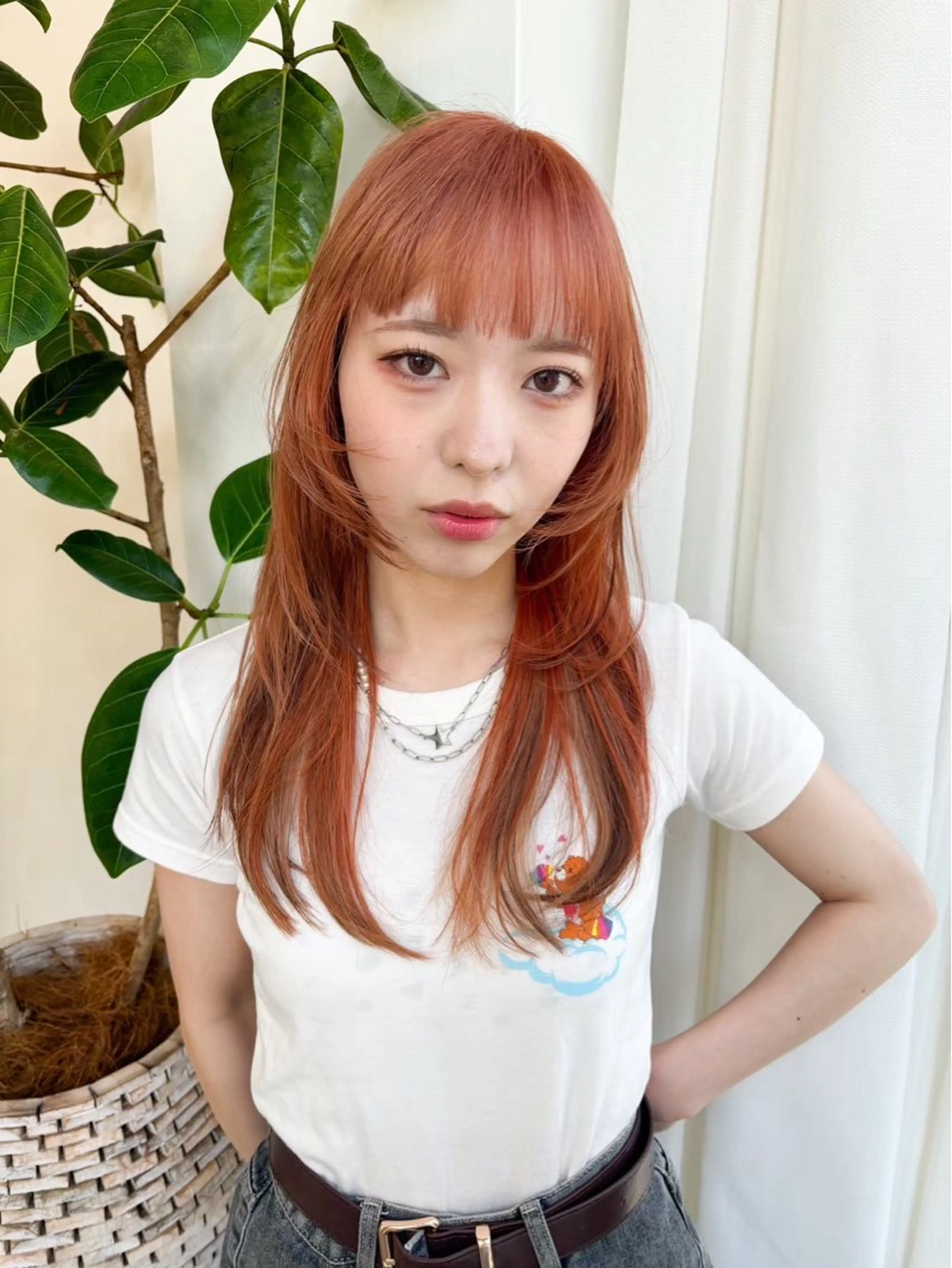 カラー カット ヘアカラー トリートメント ヘッドスパ ness 一花のヘアスタイル