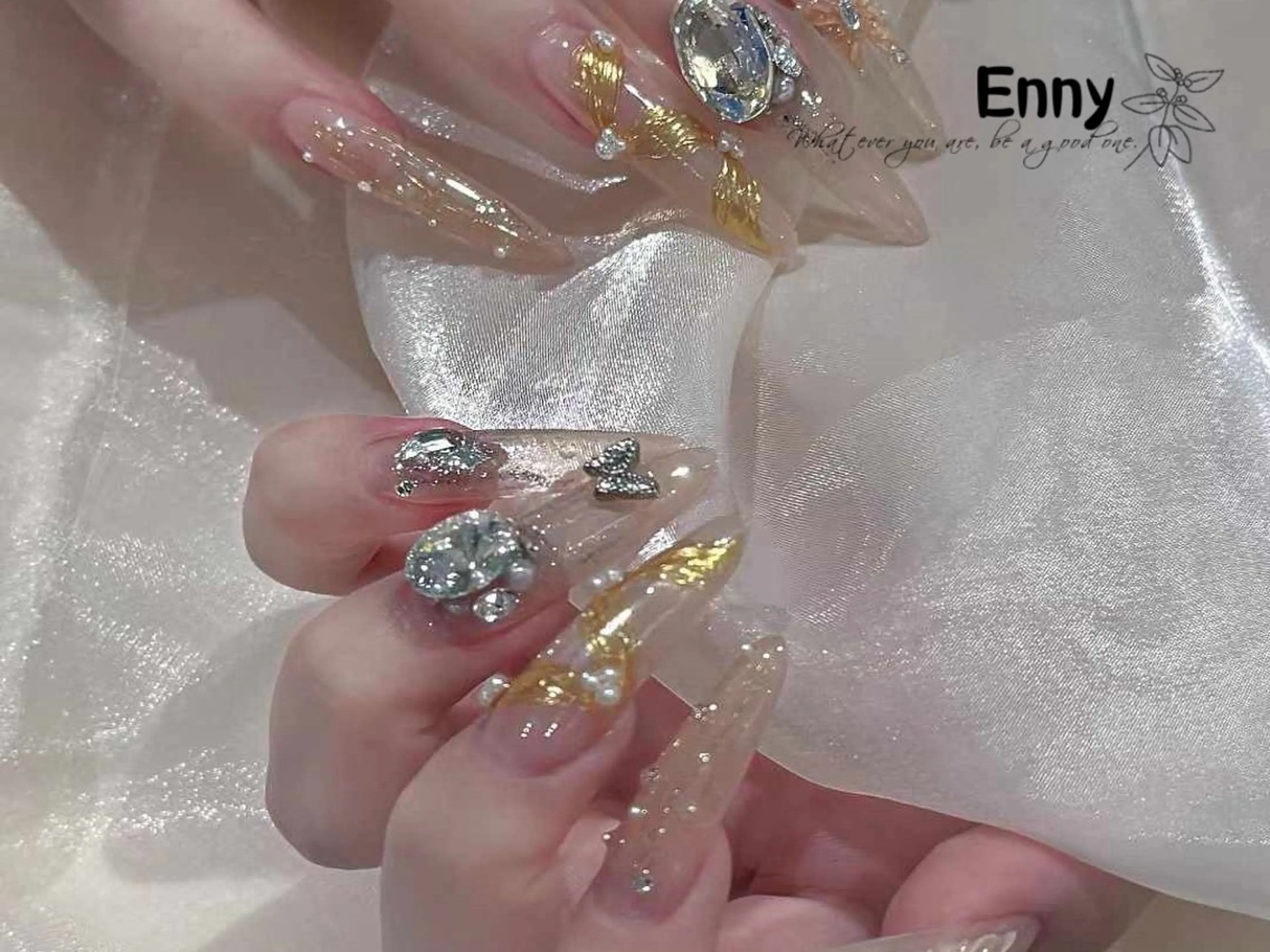 ネイル チークネイル 長さ出し フラッシュネイル フットネイル フレンチネイル Enny ネイルサロンのネイルデザイン