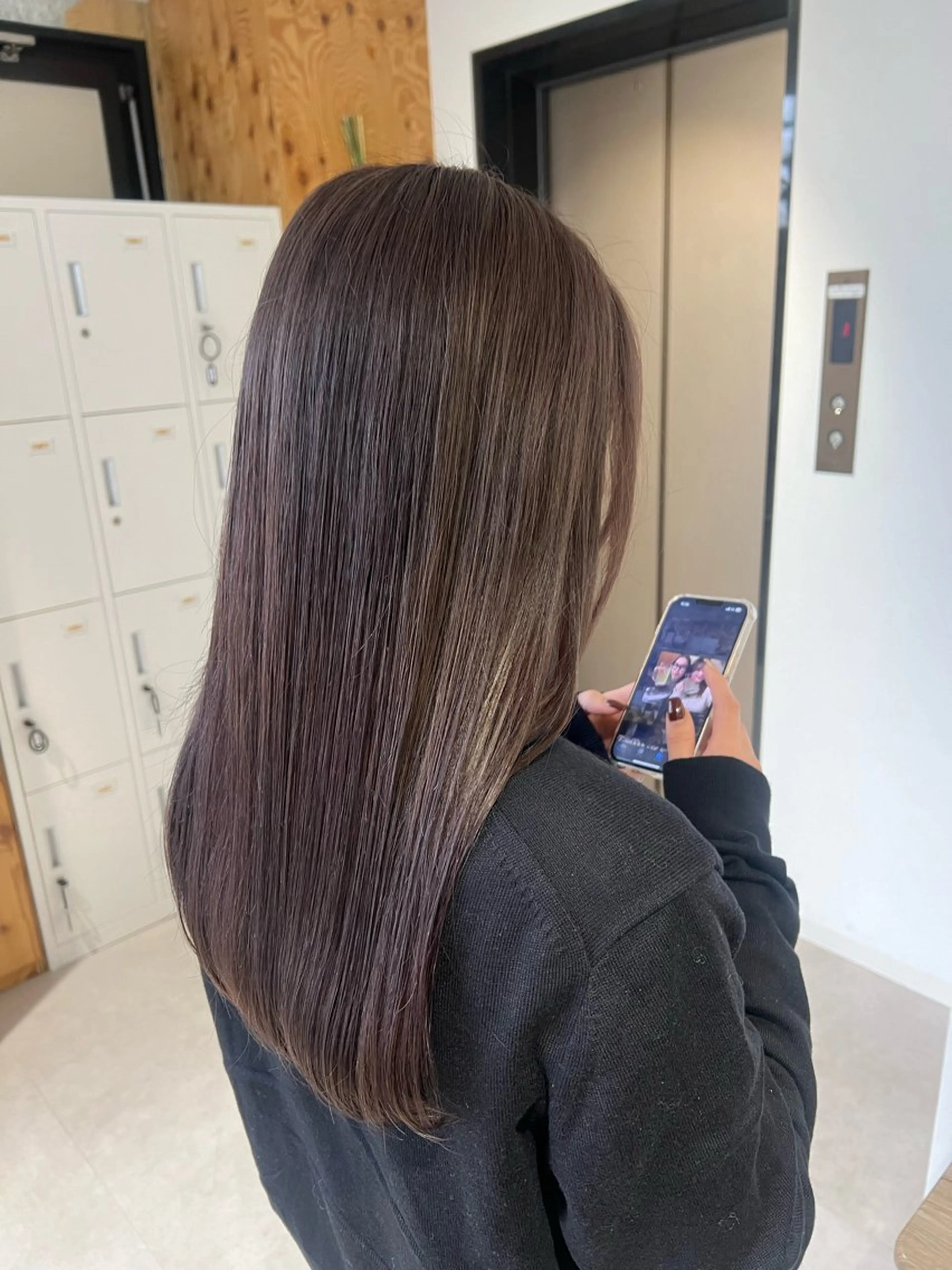 ロング カラー ブリーチ 透明感カラー グレージュ イルミナカラー ラベンダーカラー 梅田/ 髪質改善/ 似合わせ/RINKAのヘアスタイル