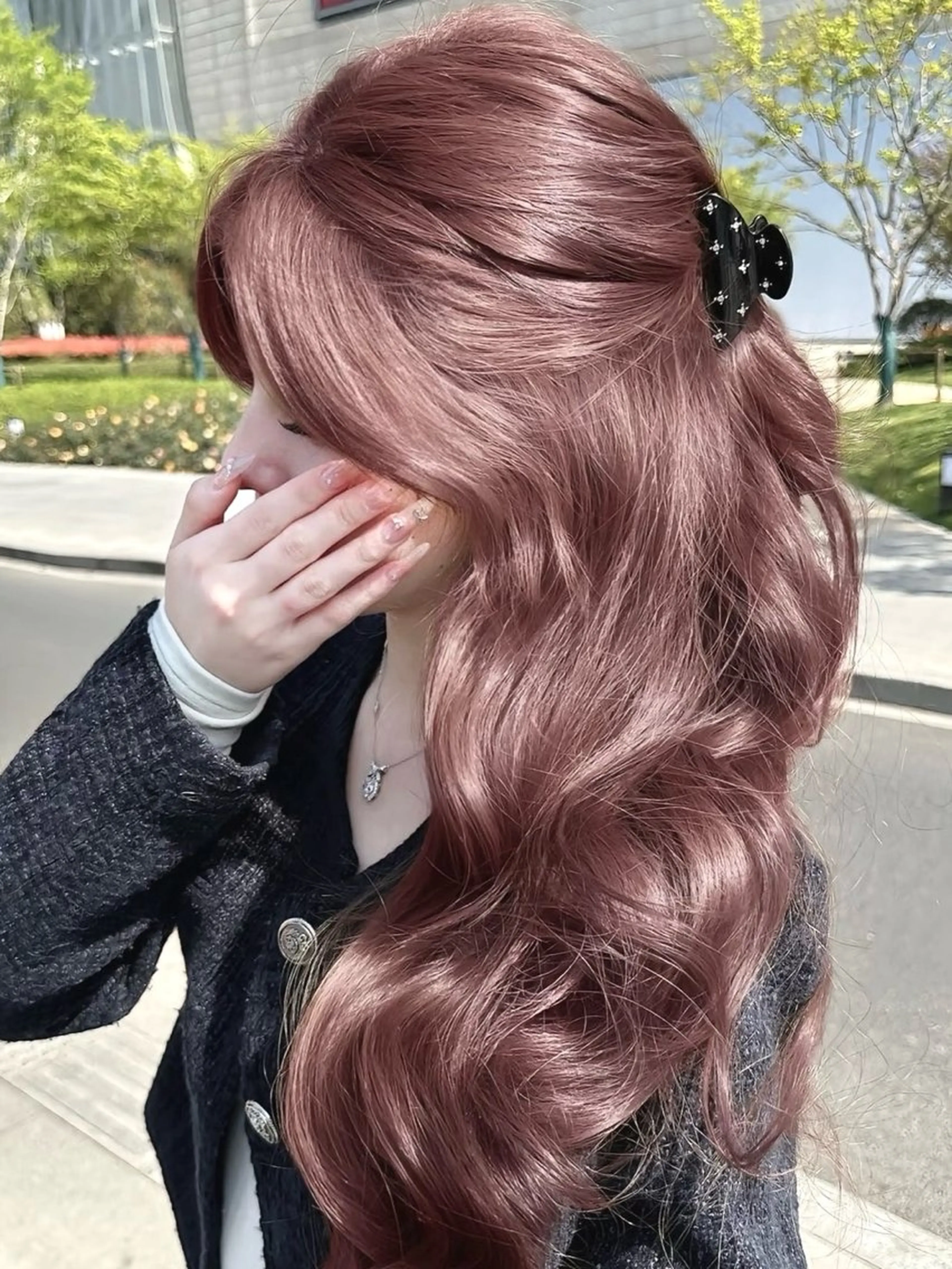 セミロング カラー ヘアカラー トリートメント ヘッドスパ 艶モテ・韓国スタイル 🤍りんのヘアスタイル