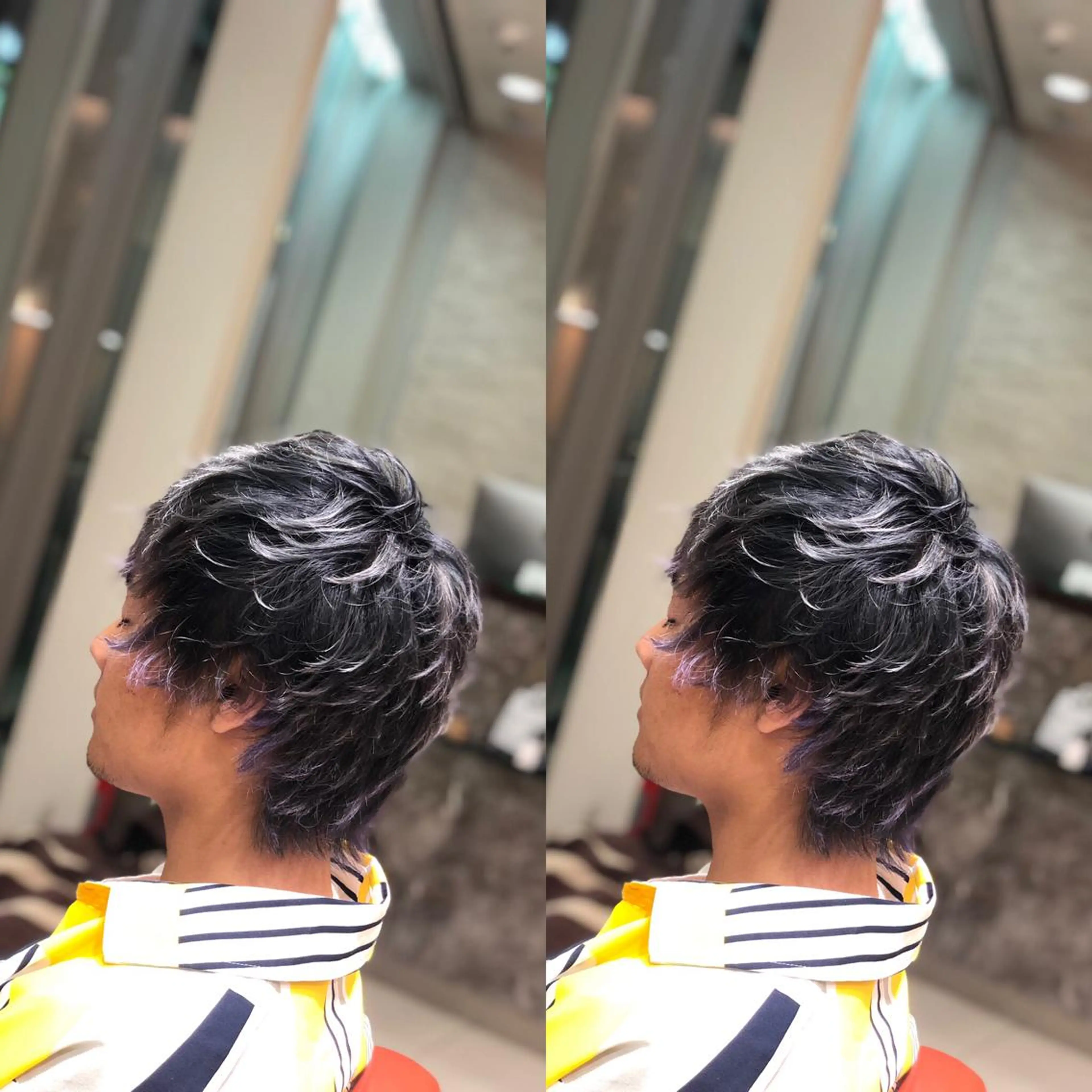 ショート カット ヘアカラー Y Uのヘアスタイル