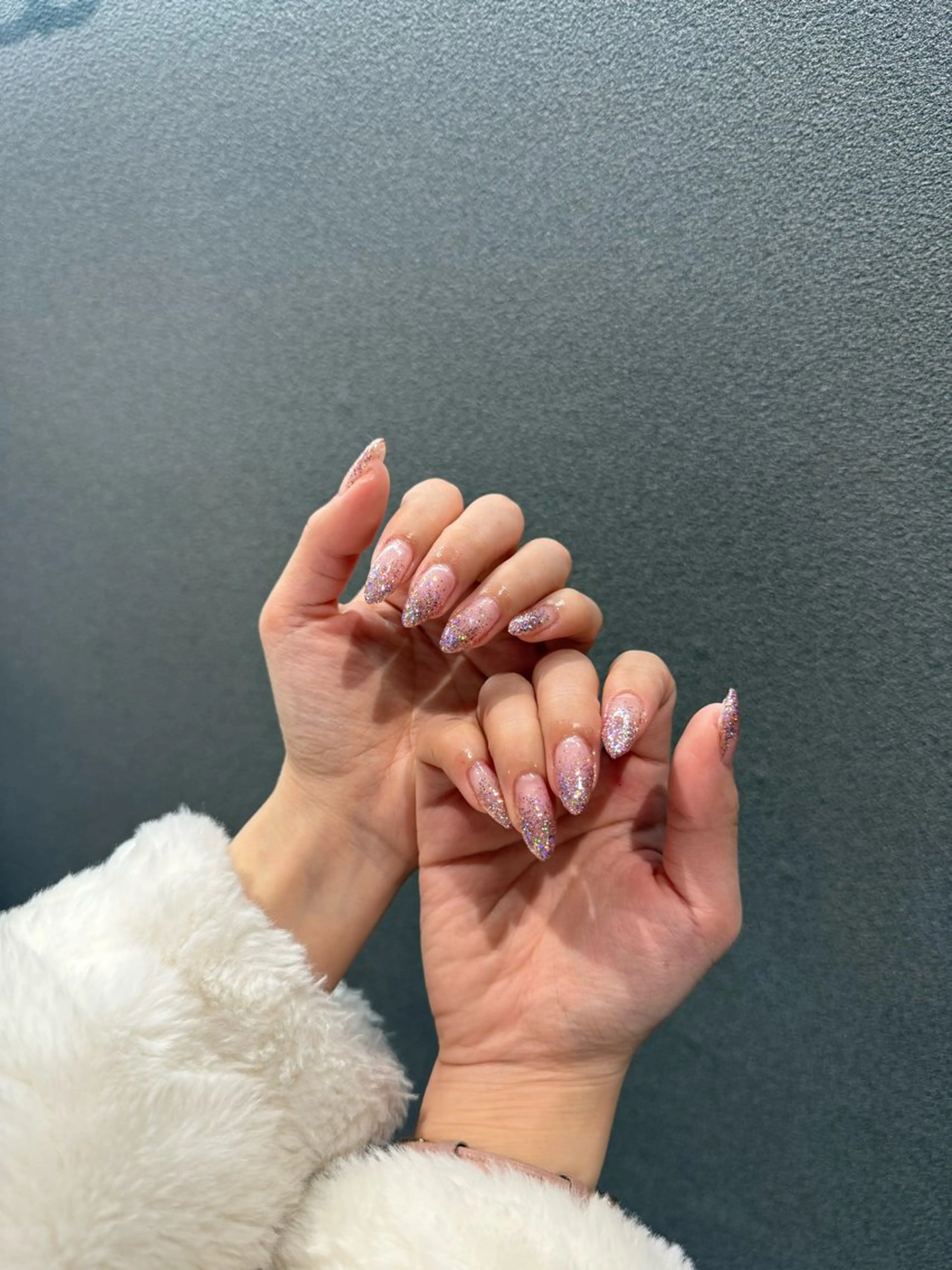 ネイル グラデーション ラメ(グリッター) ラメグラデーション ハンドネイル Miyuu 🩰‎🪞のネイルデザイン