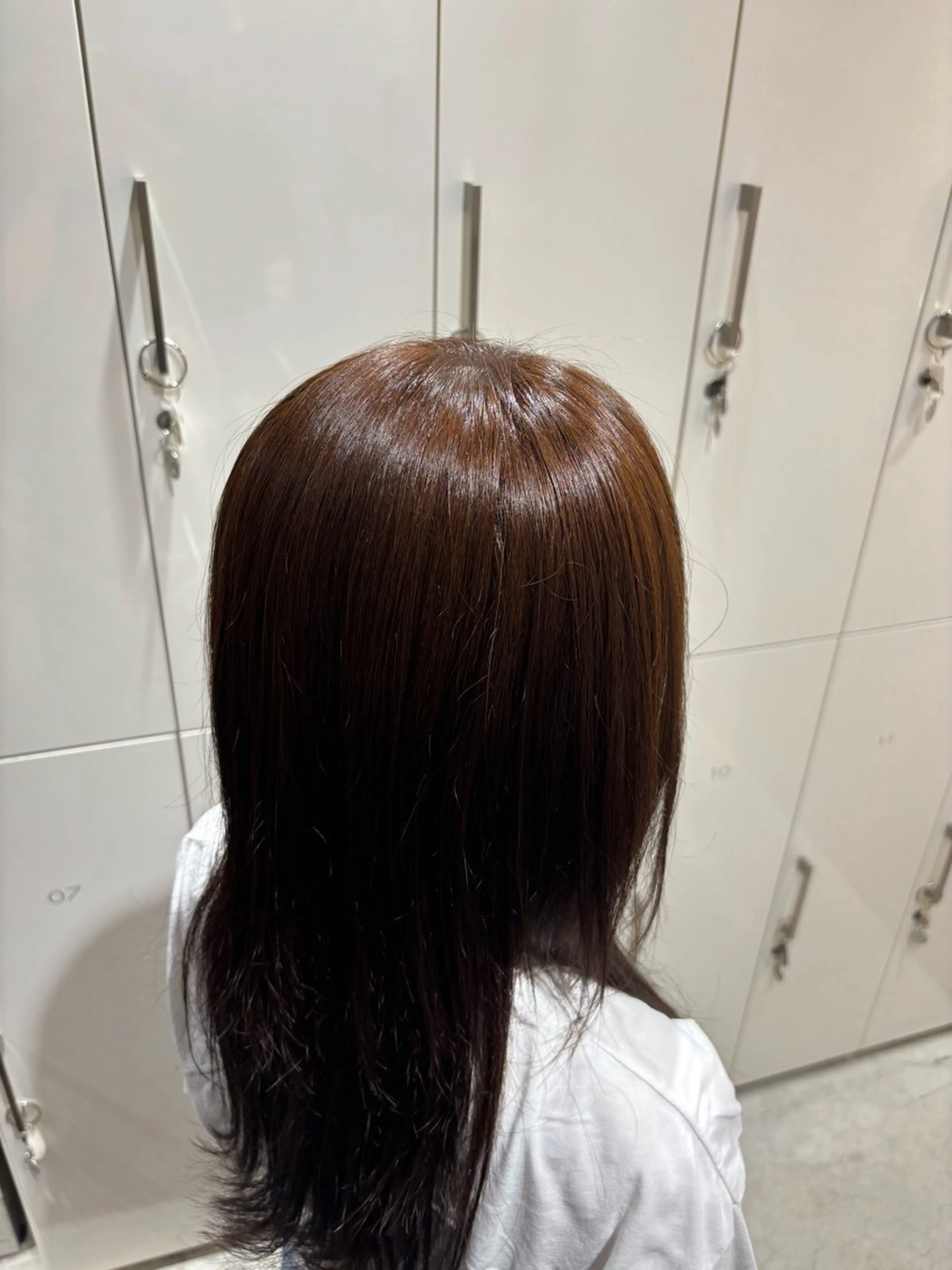 セミロング カラー ヘアカラー 田中 理菜のヘアスタイル