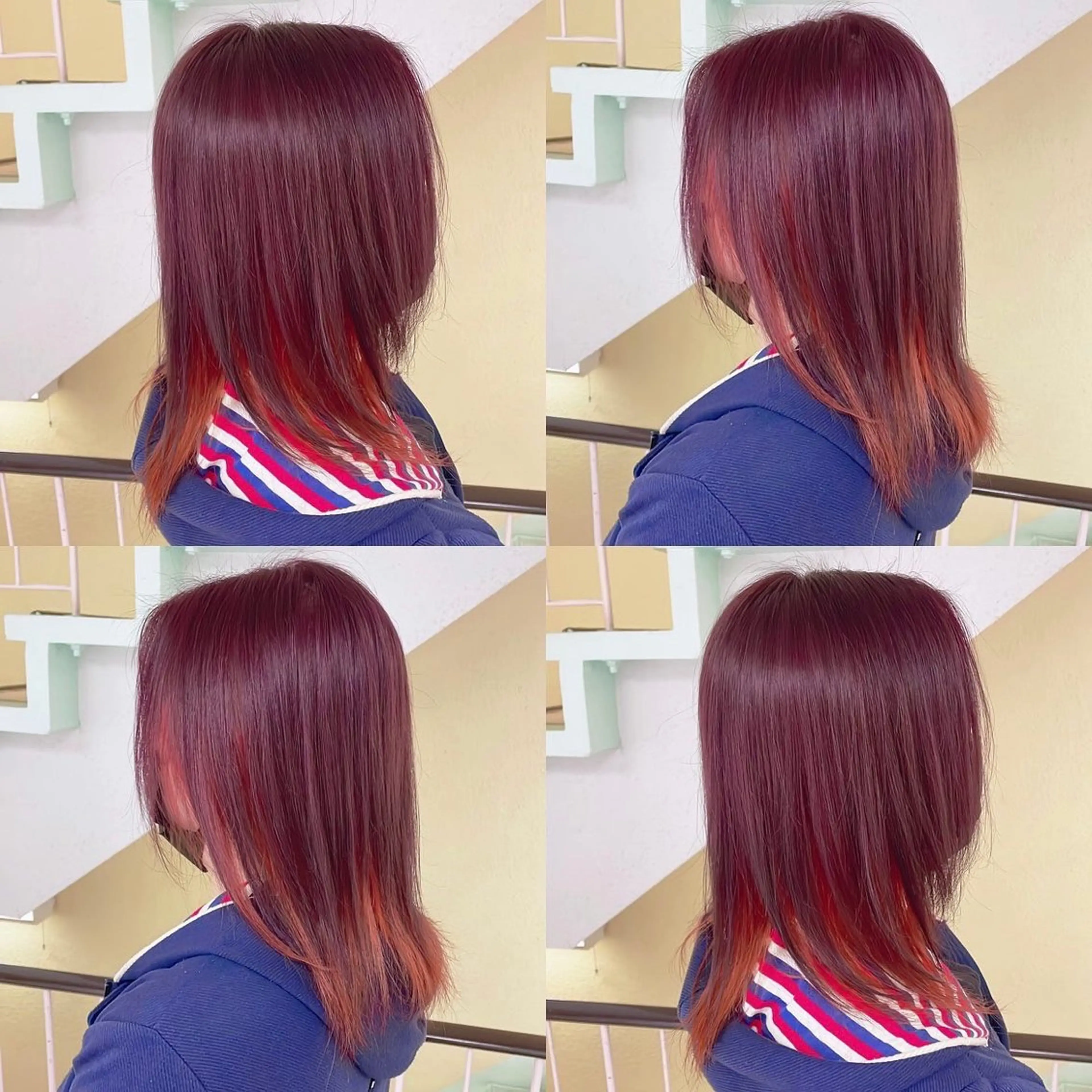 カラー ヘアカラー トリートメント 渋谷:インナーカラー ／🍒エリカ🍒のヘアスタイル