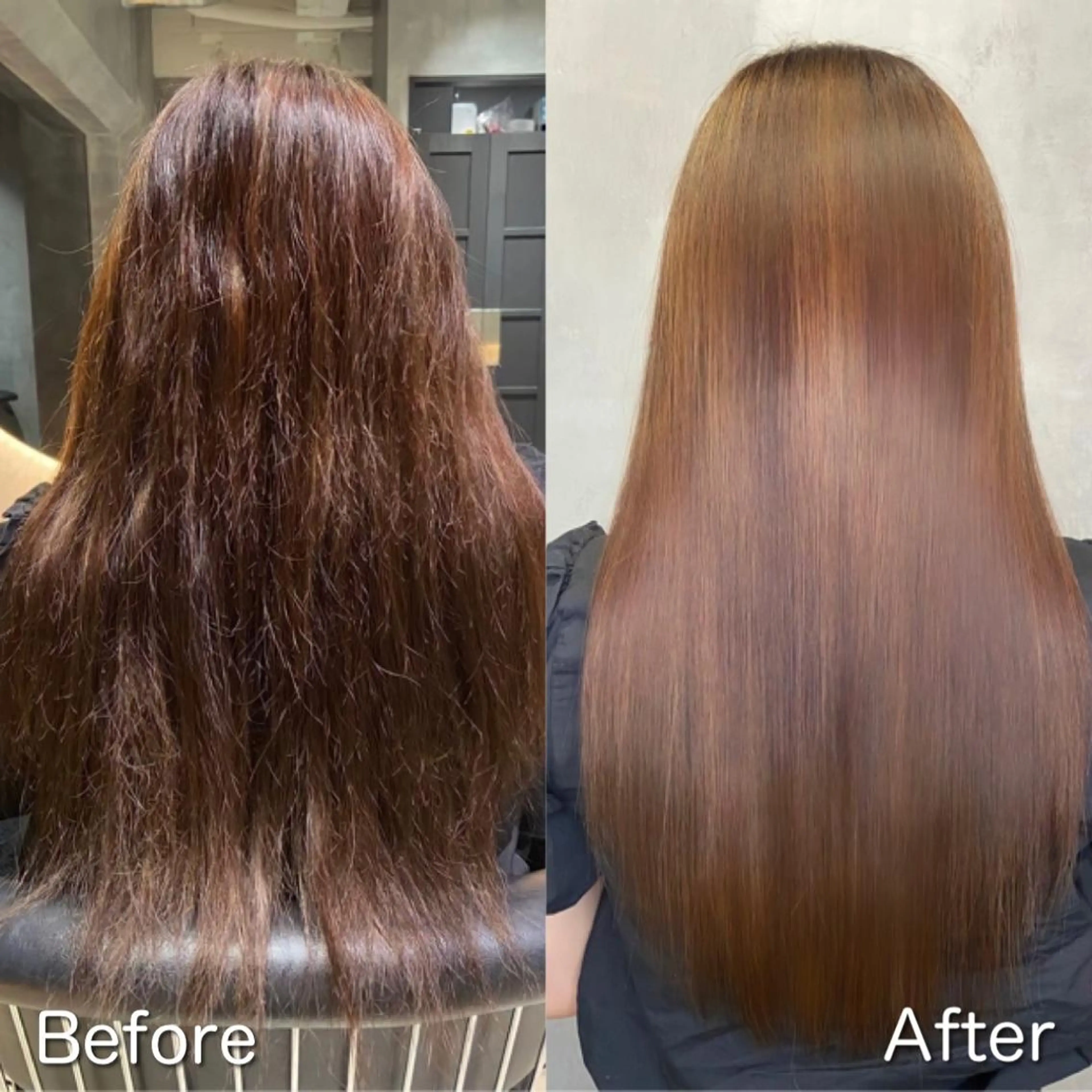 ロング カラー 髪質改善 韓国風ヘア トリートメント ツバサ 髪質改善のヘアスタイル