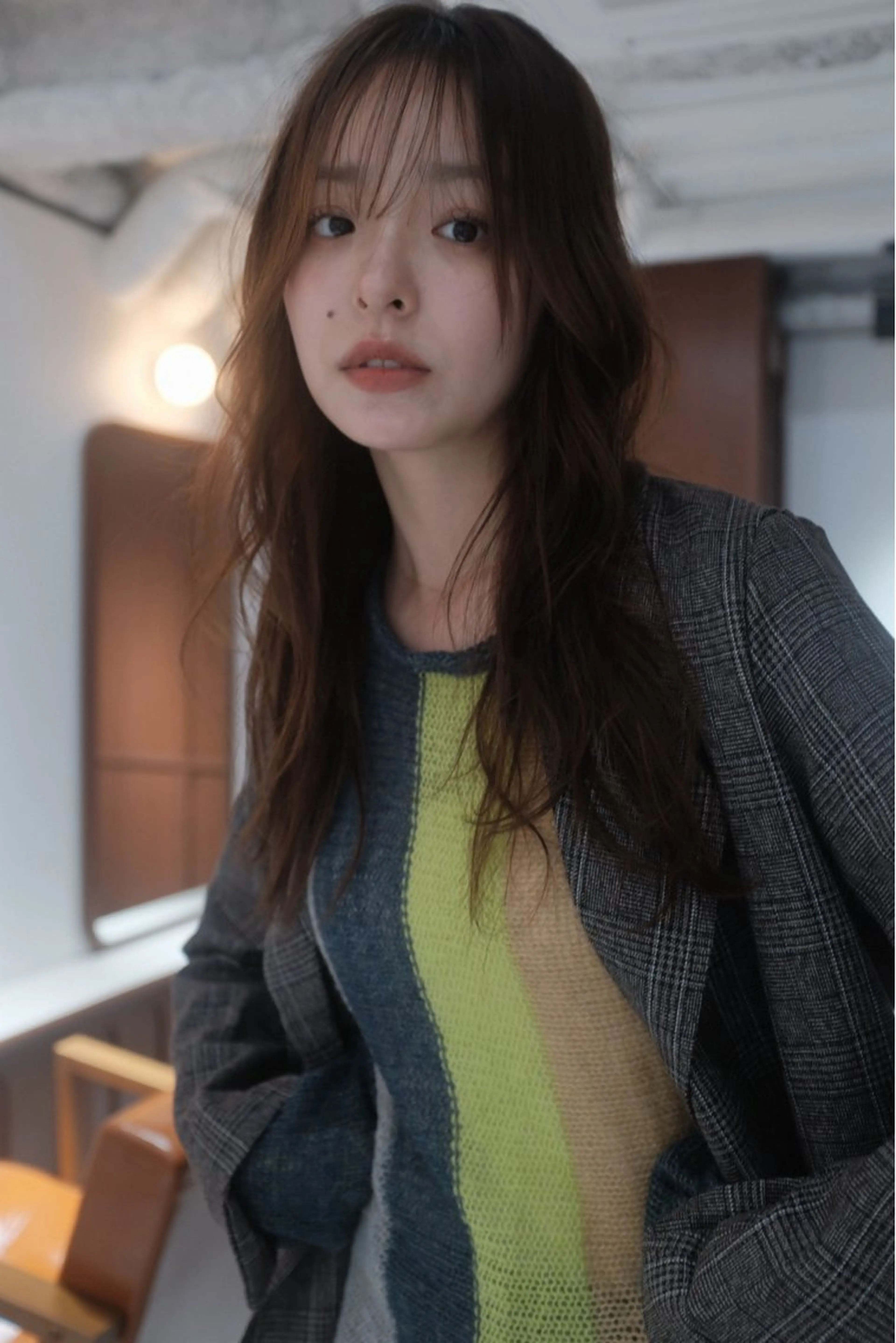 ロング カラー ショートボブ ブリーチ ダブルカラー イルミナカラー ブリーチなしカラー カット ヘアカラー トリートメント opus 店長大和 レイヤー/赤み消しのヘアスタイル