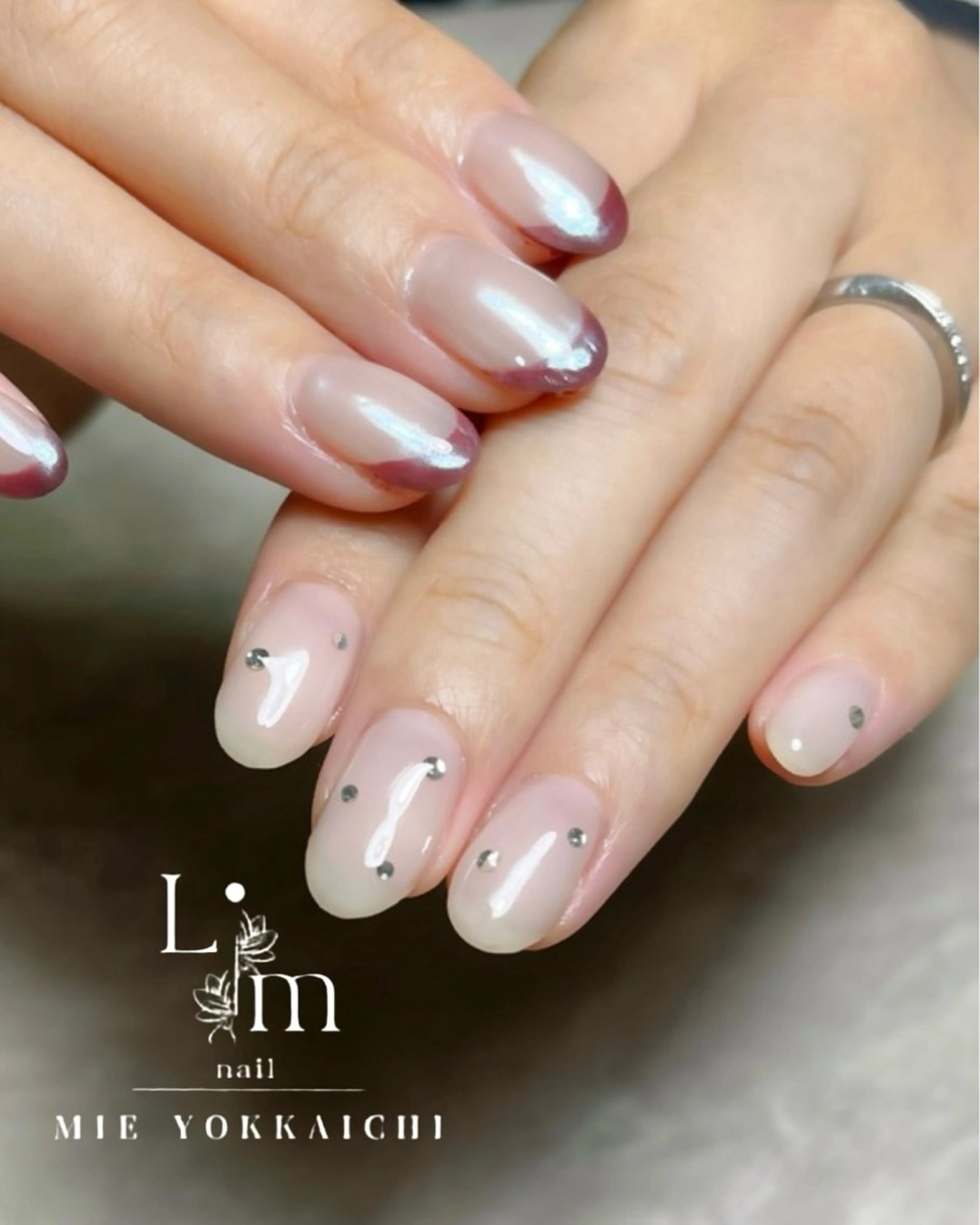 ネイル 持ち込み シンプルネイル Li.m nail リム ネイルのネイルデザイン