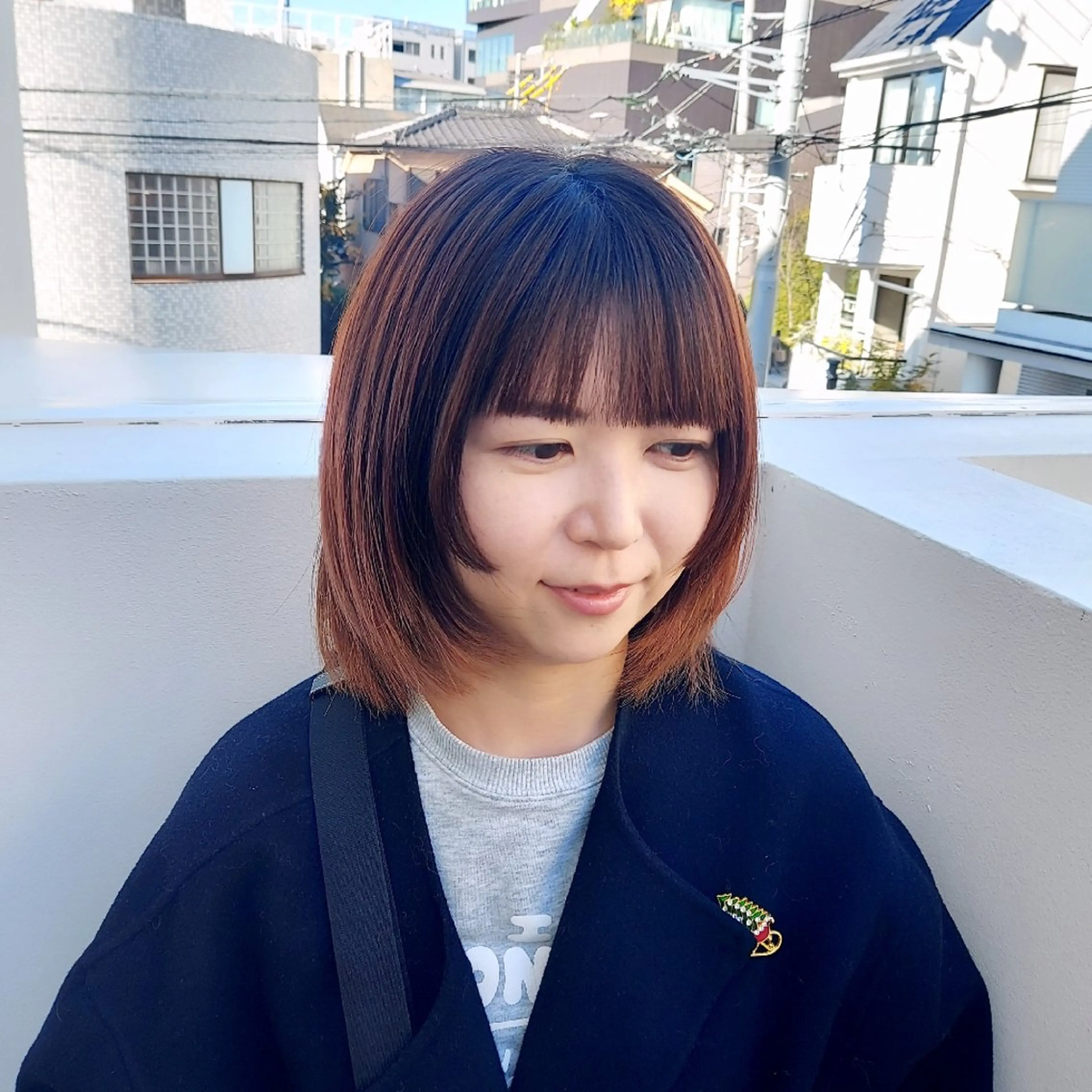 ショート ボブレイヤー ボブ レイヤーカット 小顔カット 樋口 千尋のヘアスタイル