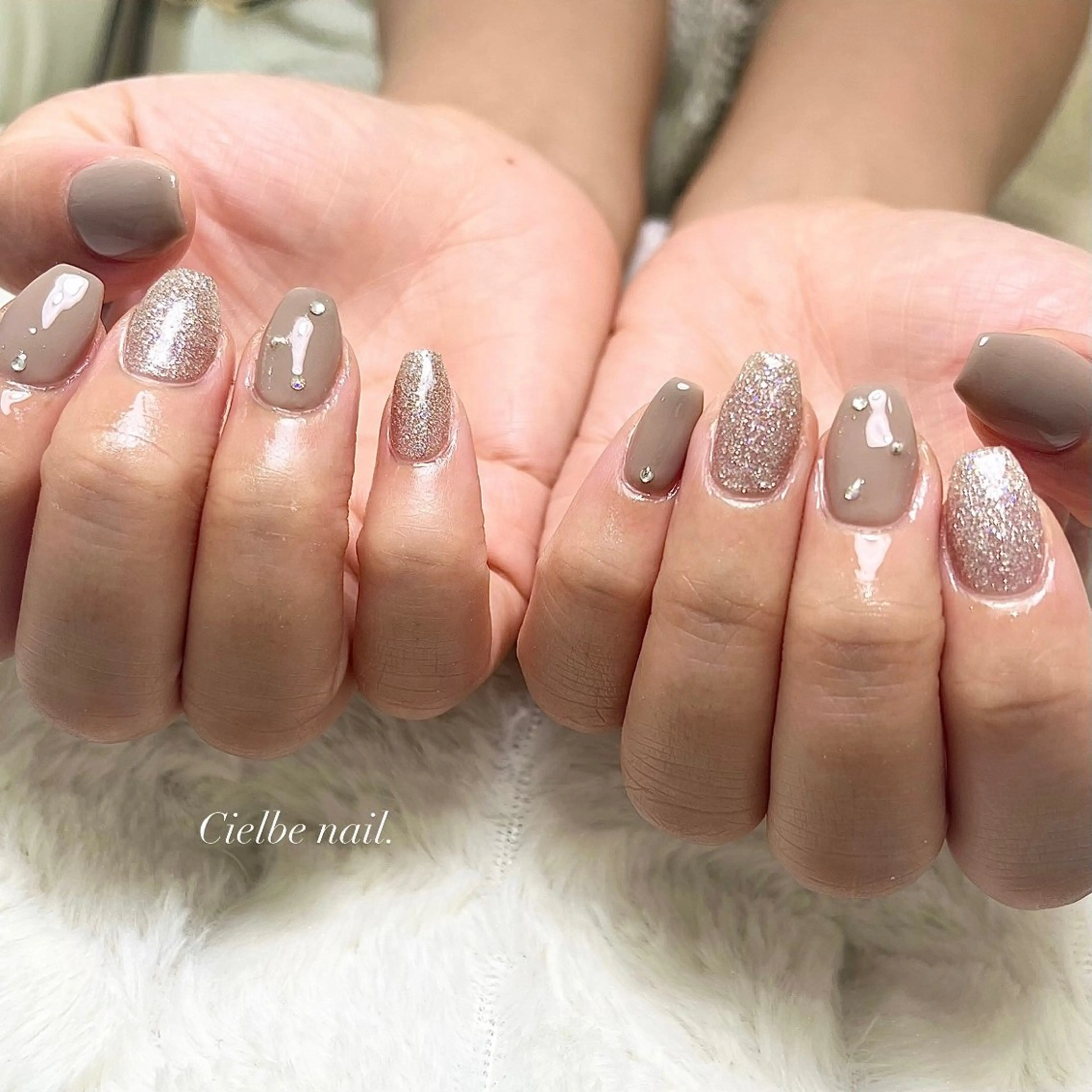 ネイル ワンカラーネイル ハンドネイル cielbe nailのネイルデザイン