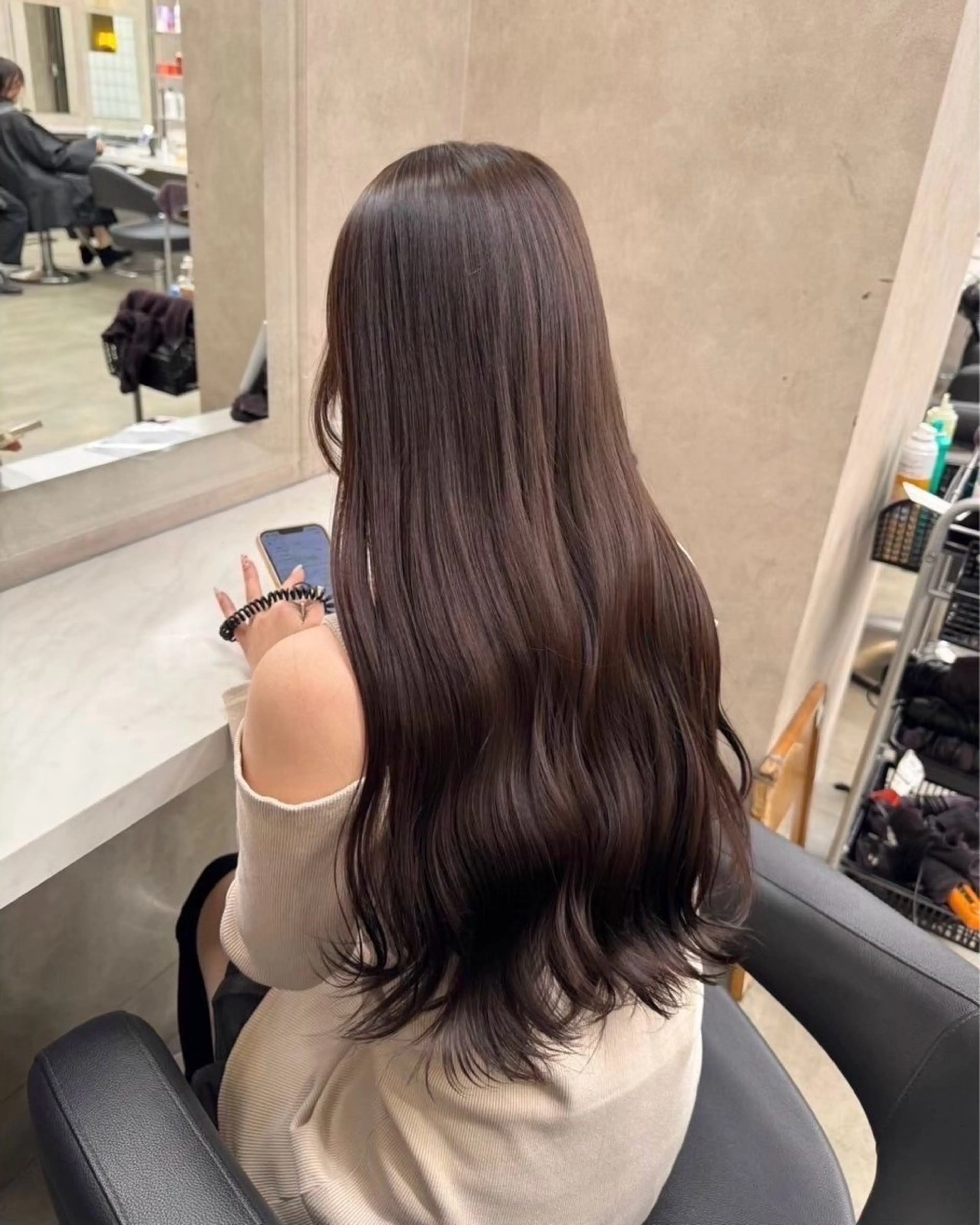 ロング カラー ヘアアレンジ トレンド暖色/ sayaka🍒のヘアスタイル