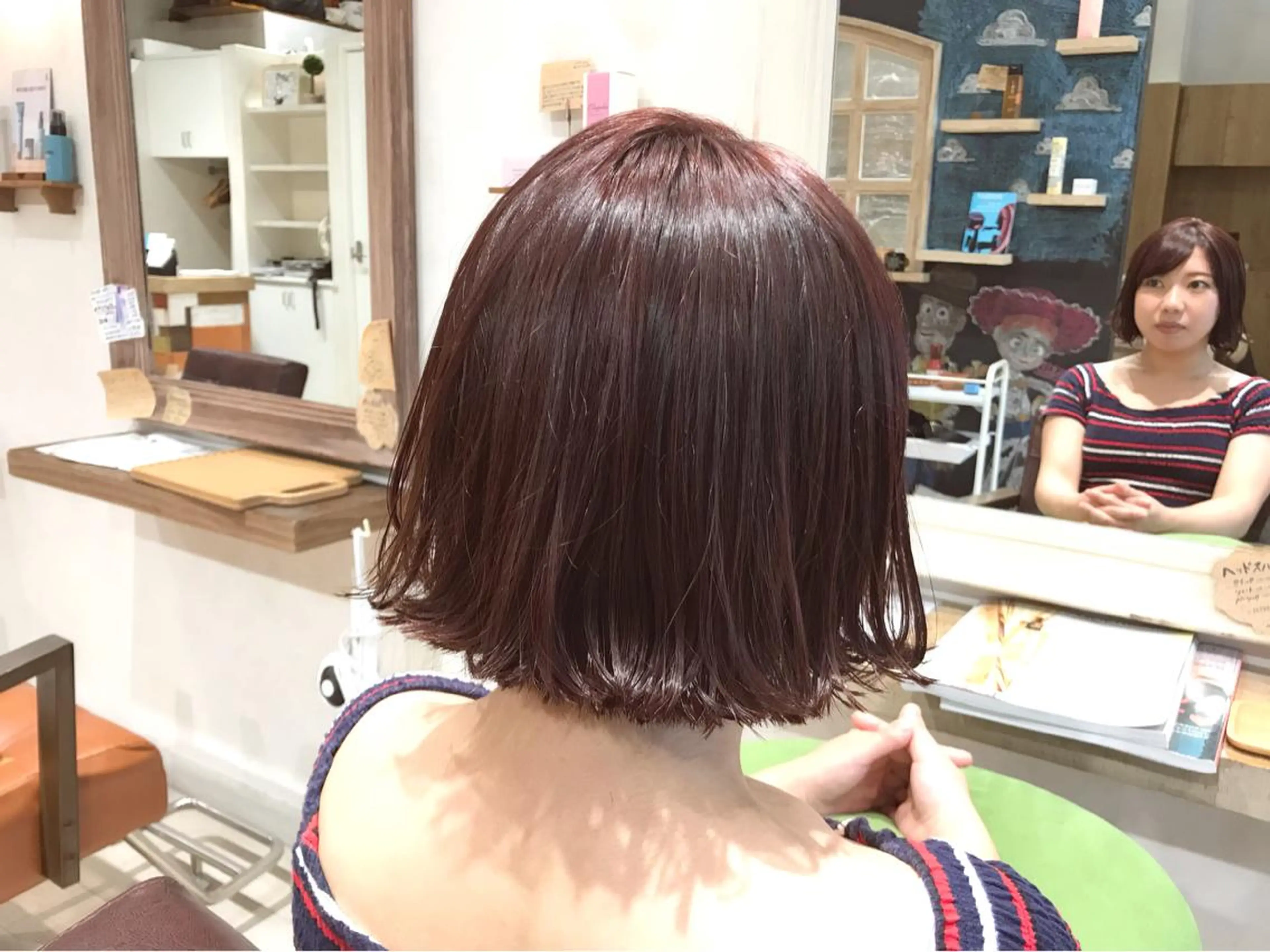 ショート カラー ボブ メンズ指名多数!! SiLO 田島のヘアスタイル