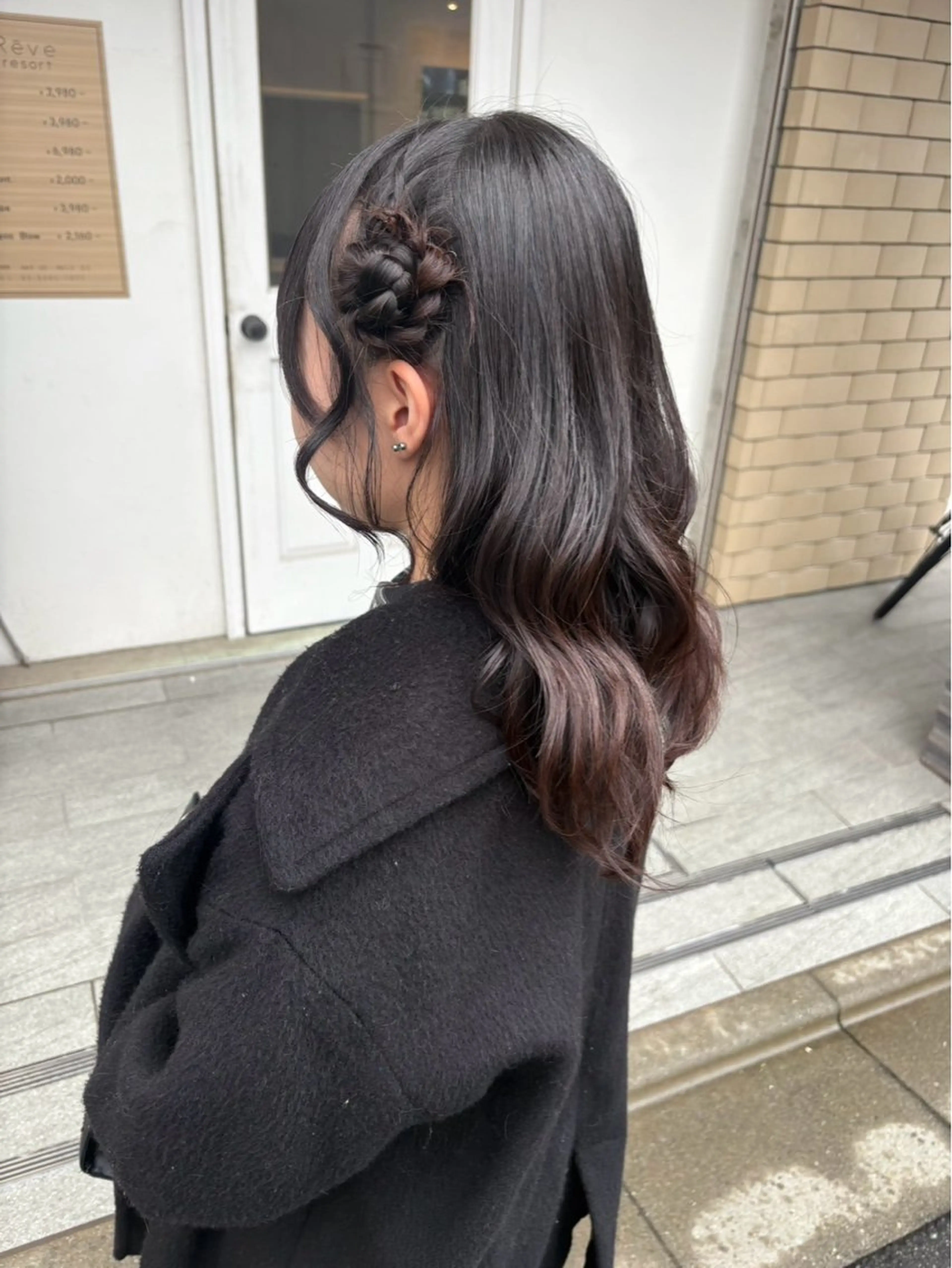 セミロング ヘアアレンジ ヘアセット 美髪× ヘアセット✨Araiのヘアスタイル