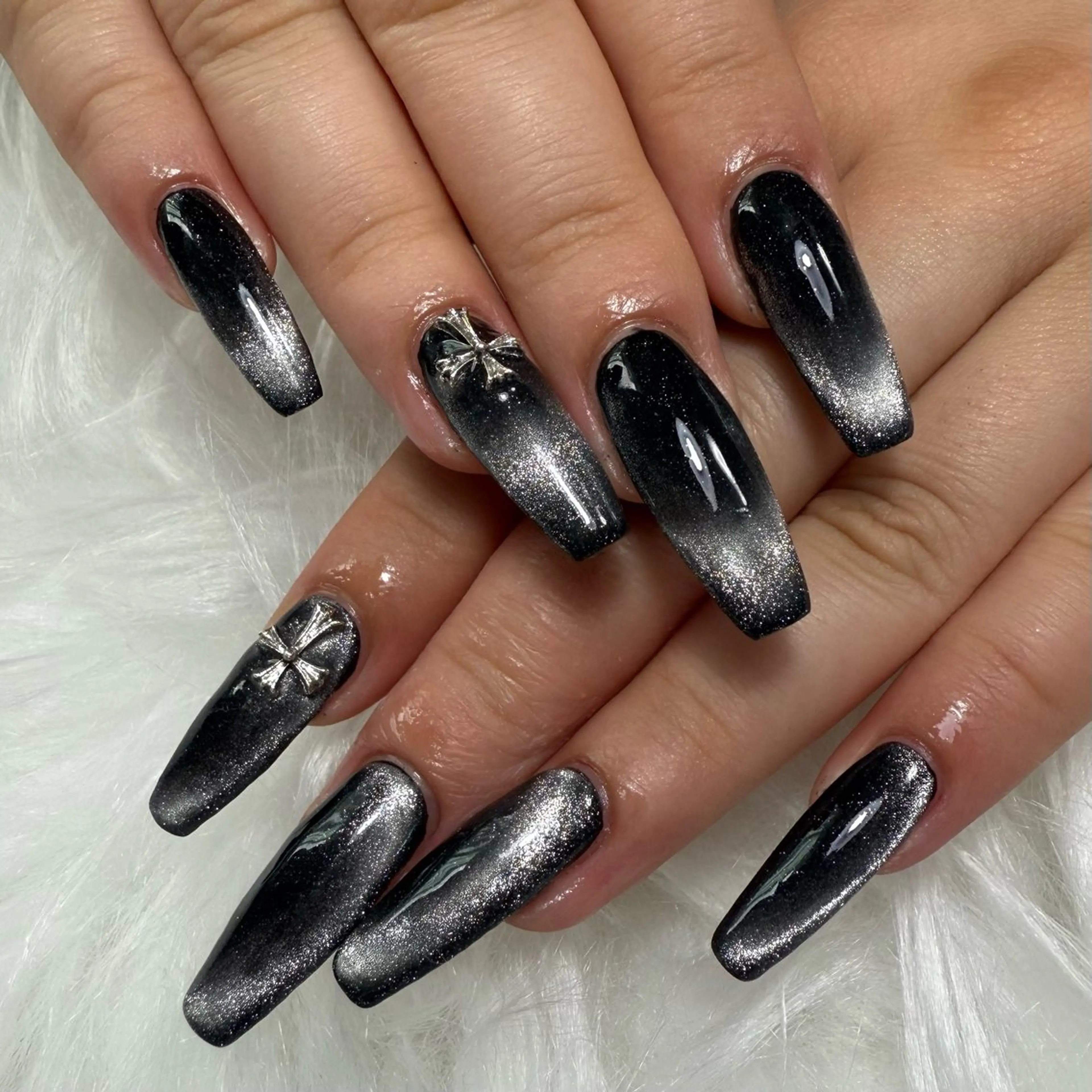 ネイル マグネットネイル ネイルチップ ハンドネイル L'ino nailのネイルデザイン