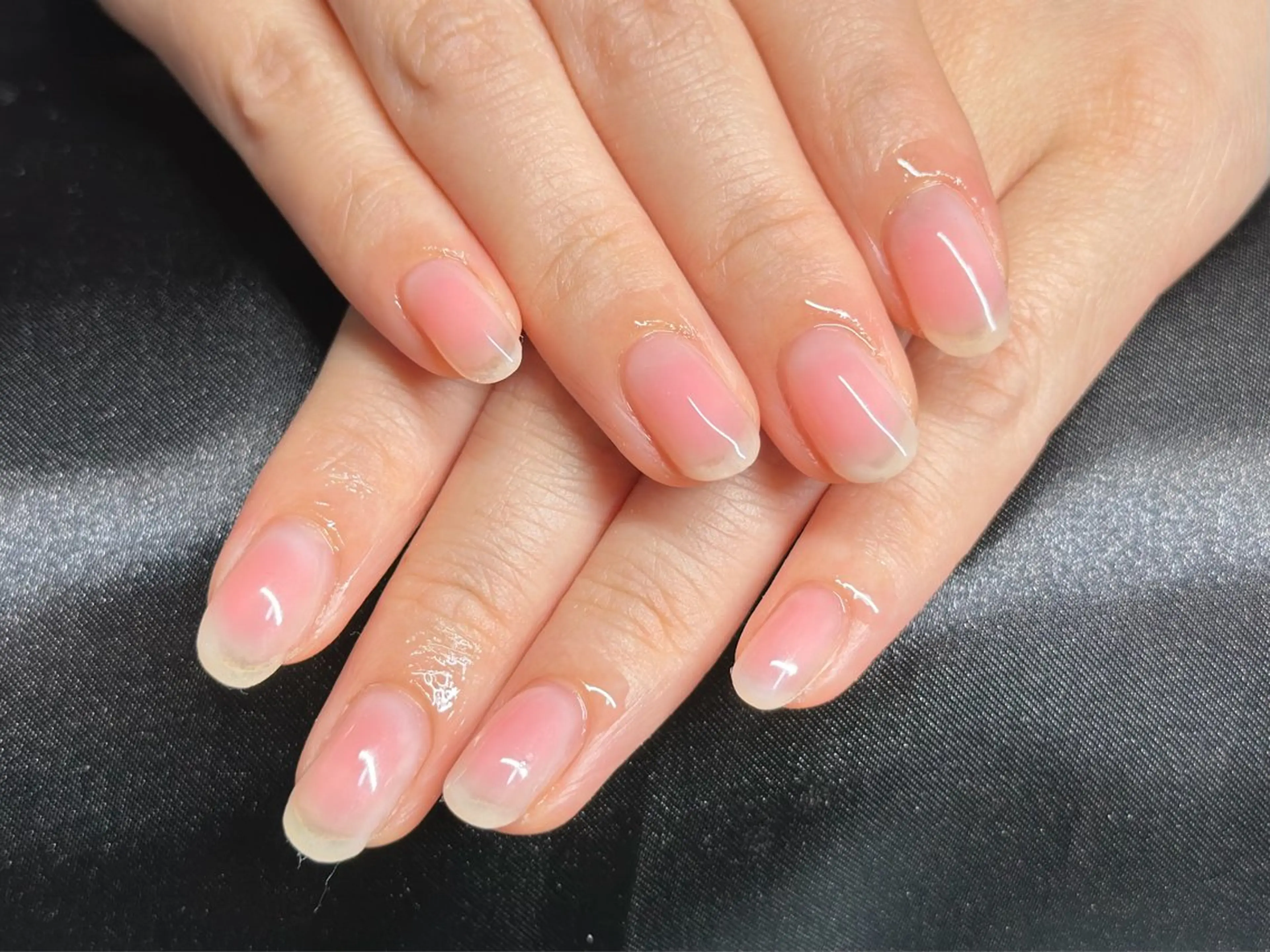 ネイル チークネイル Nail_ SkyBlue_Jのネイルデザイン