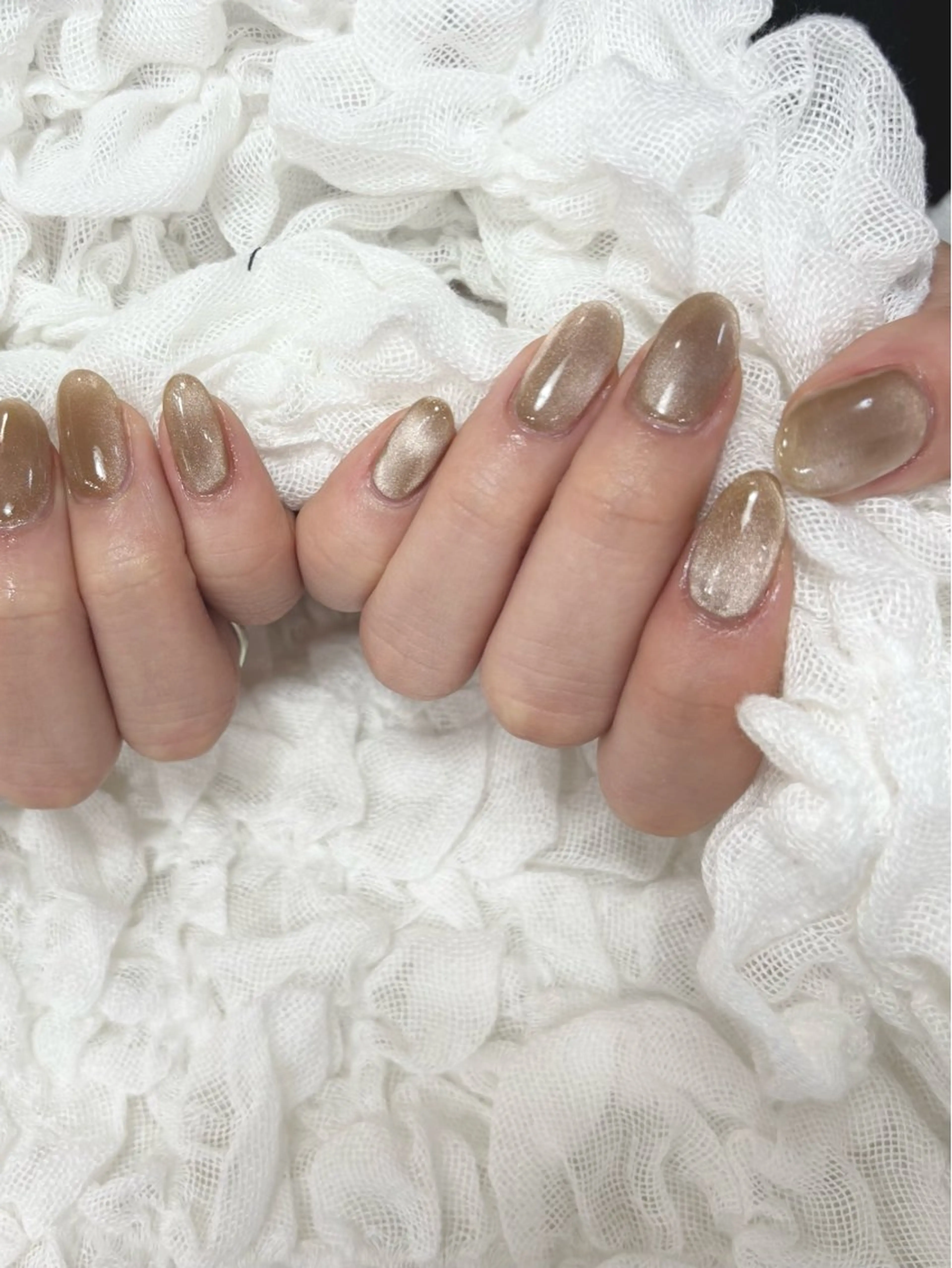 ネイル マグネットネイル ワンカラーネイル シンデレラサロン💅 ほみのネイルデザイン