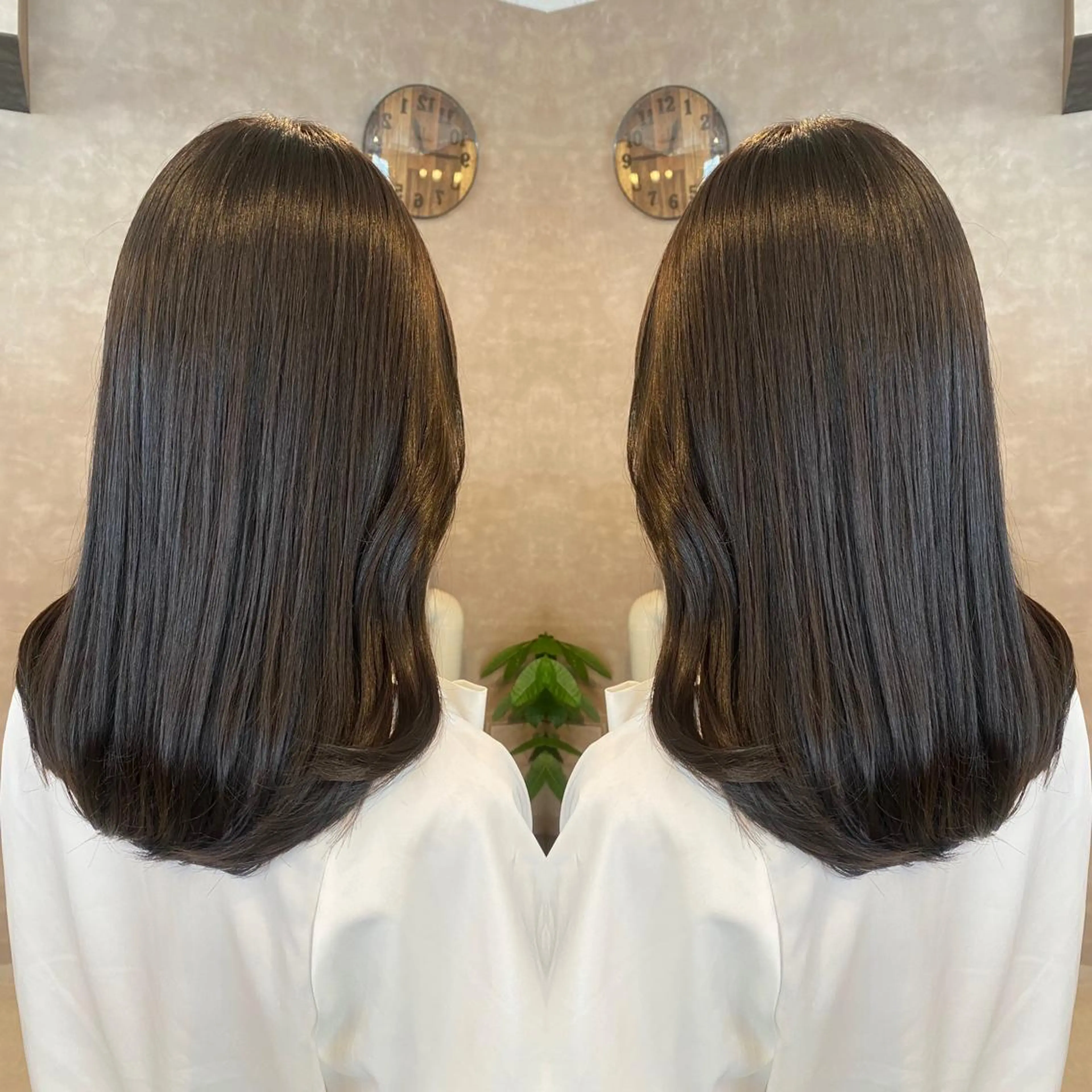 セミロング カラー tocca 💜石田愛結💜のヘアスタイル