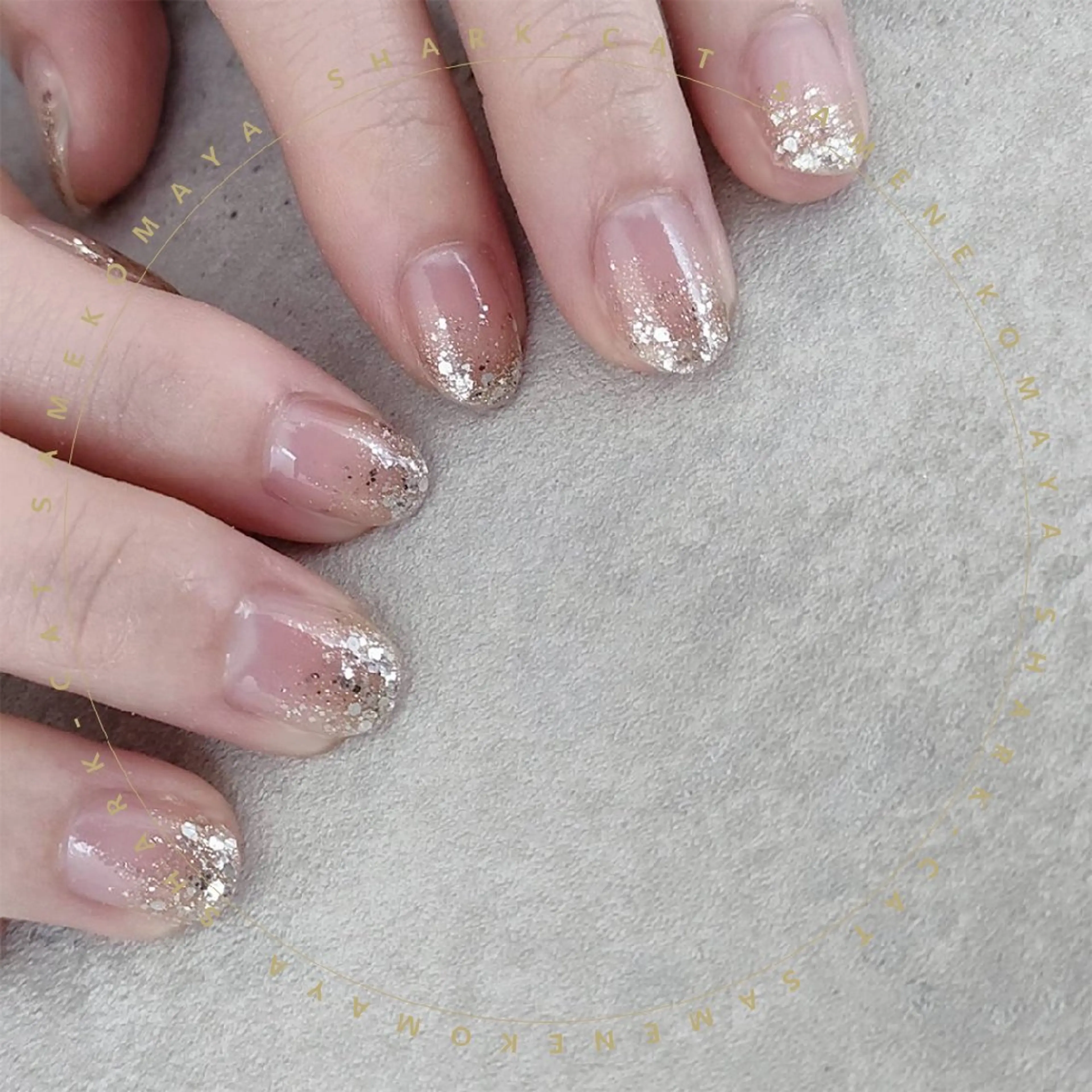 ネイル サメ猫 マーヤのネイルデザイン