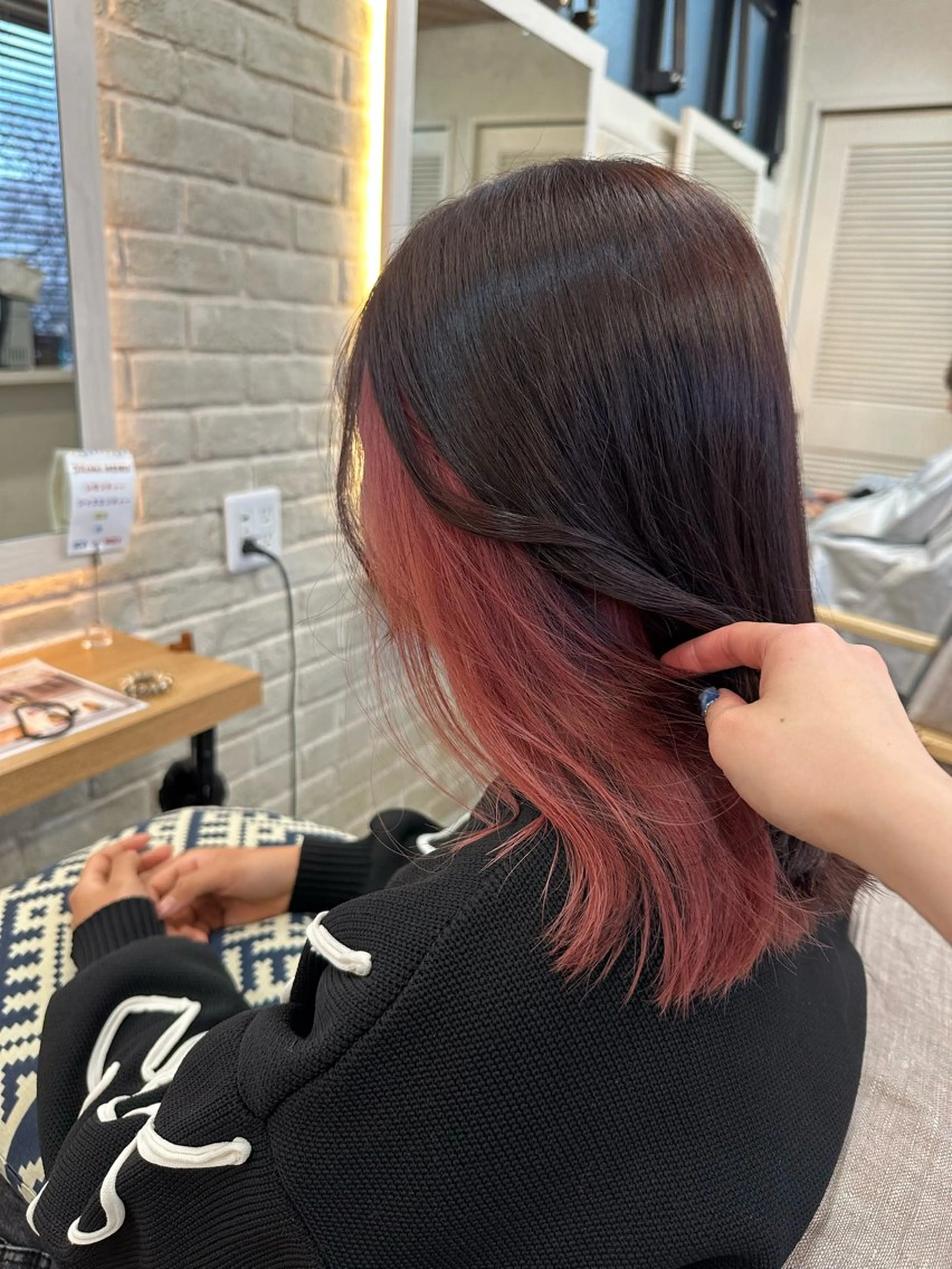 ミディアム ヘアカラー ヘアセット ✄折橋 彩花🐶🍑のヘアスタイル