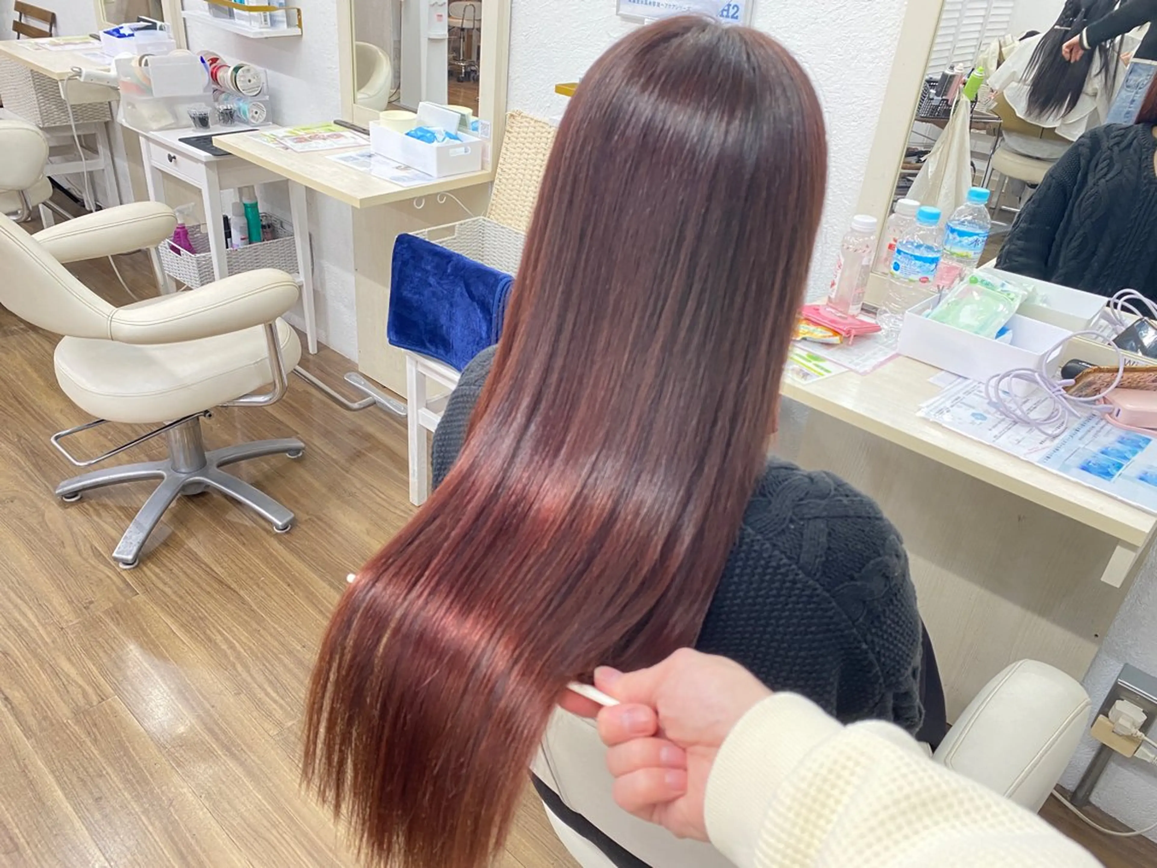ロング ヘアカラー GLOSS 心斎橋 山上のヘアスタイル