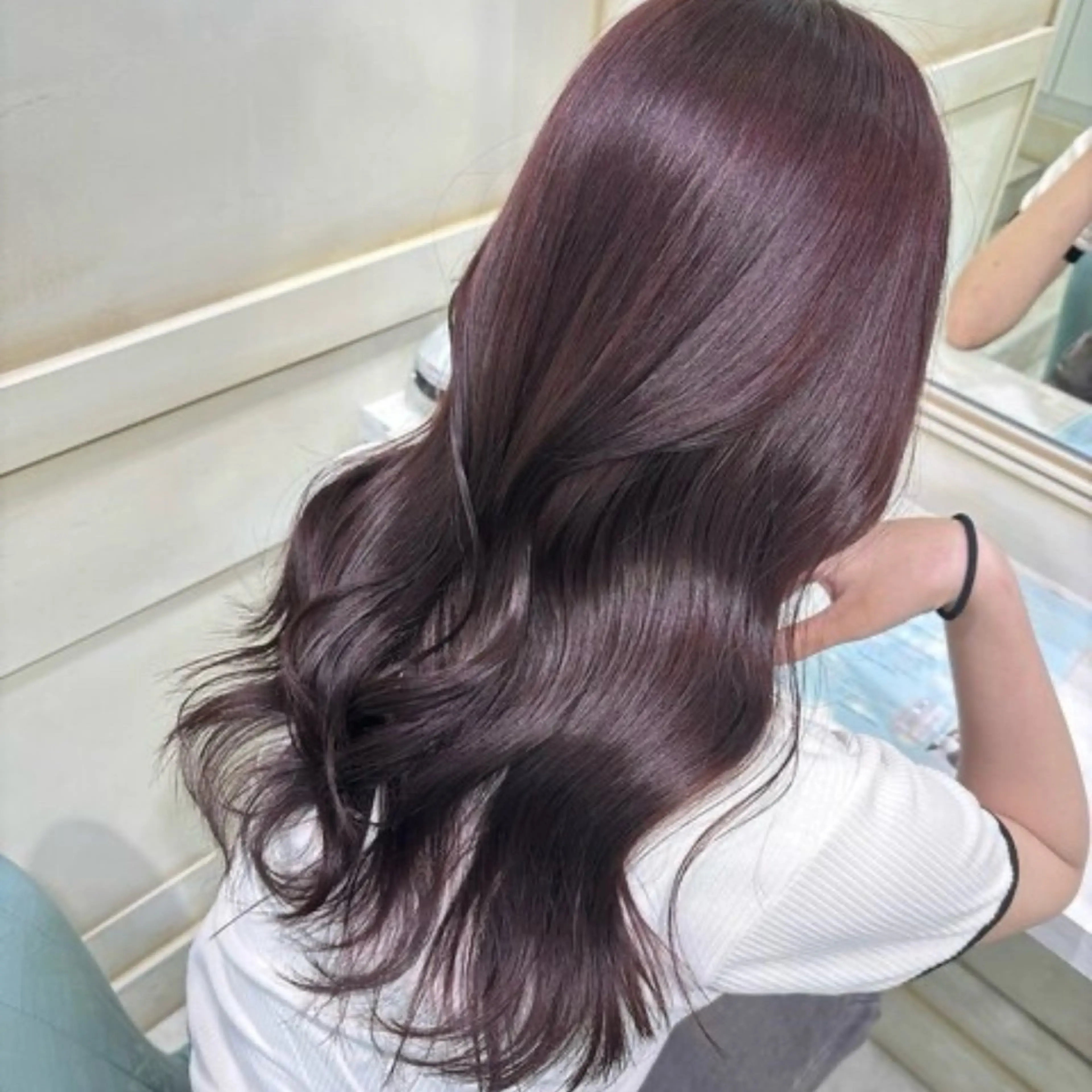 ミディアム カラー ヘアカラー トリートメント 💖ダブルカラー/ ケアカラー/レナ💖のヘアスタイル