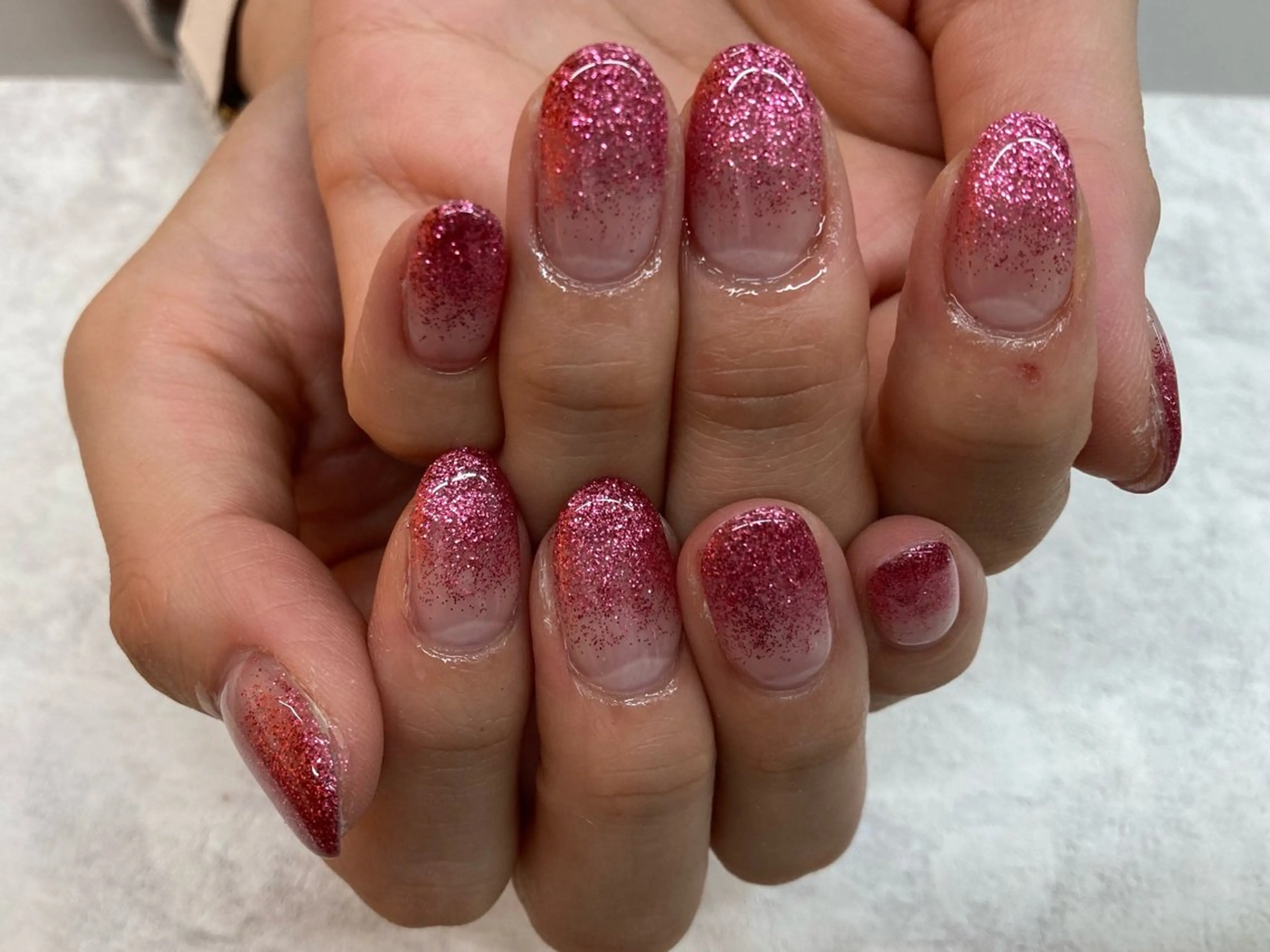 ネイル ラメ(グリッター) ラメグラデーション Maple所属・Maple saronのネイルデザイン