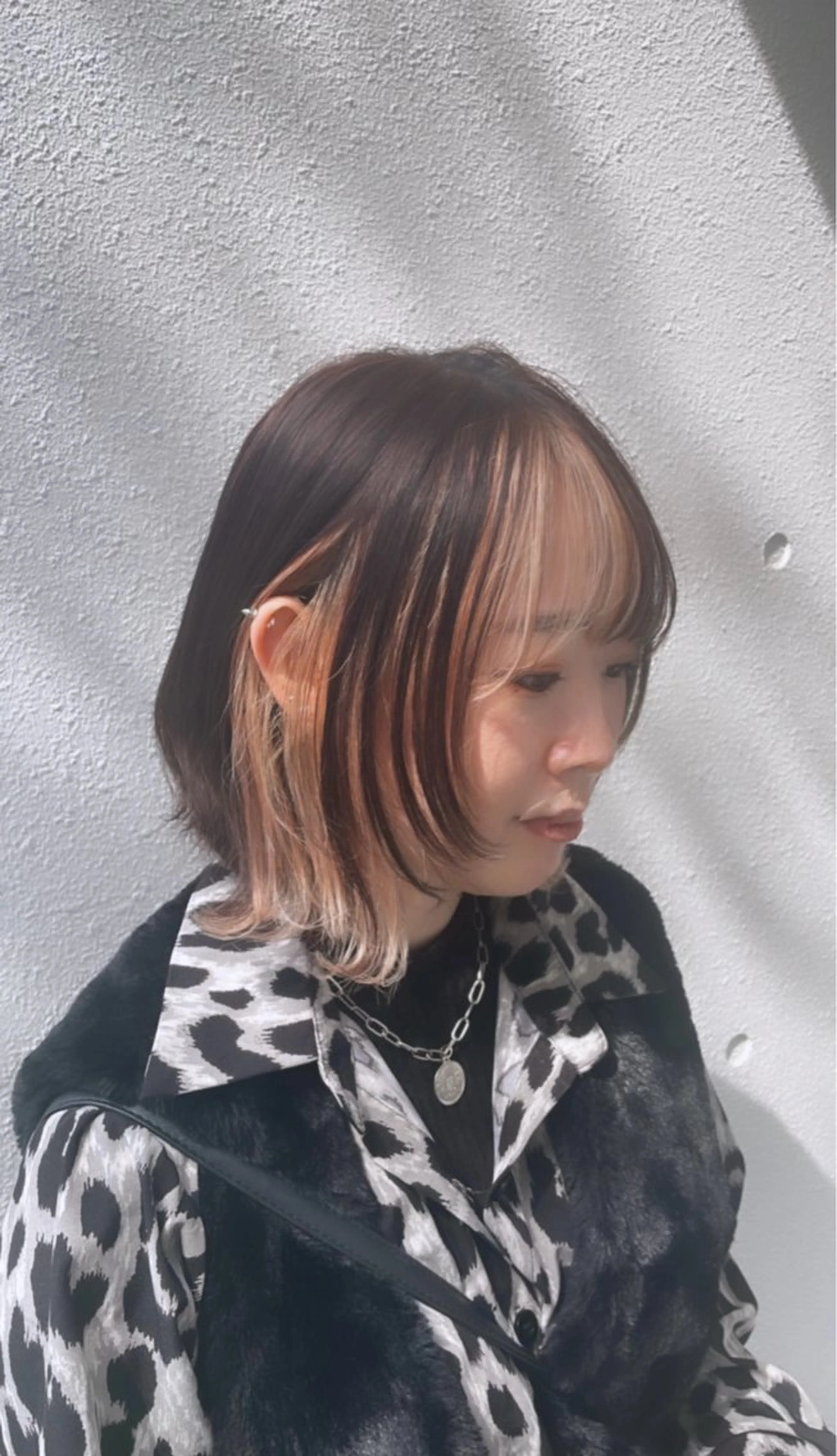 ミディアム カラー インナーカラー ウルフカット カット ヘアカラー トリートメント ✨似合わせ特化美容師 WILL上村　拳吾のヘアスタイル
