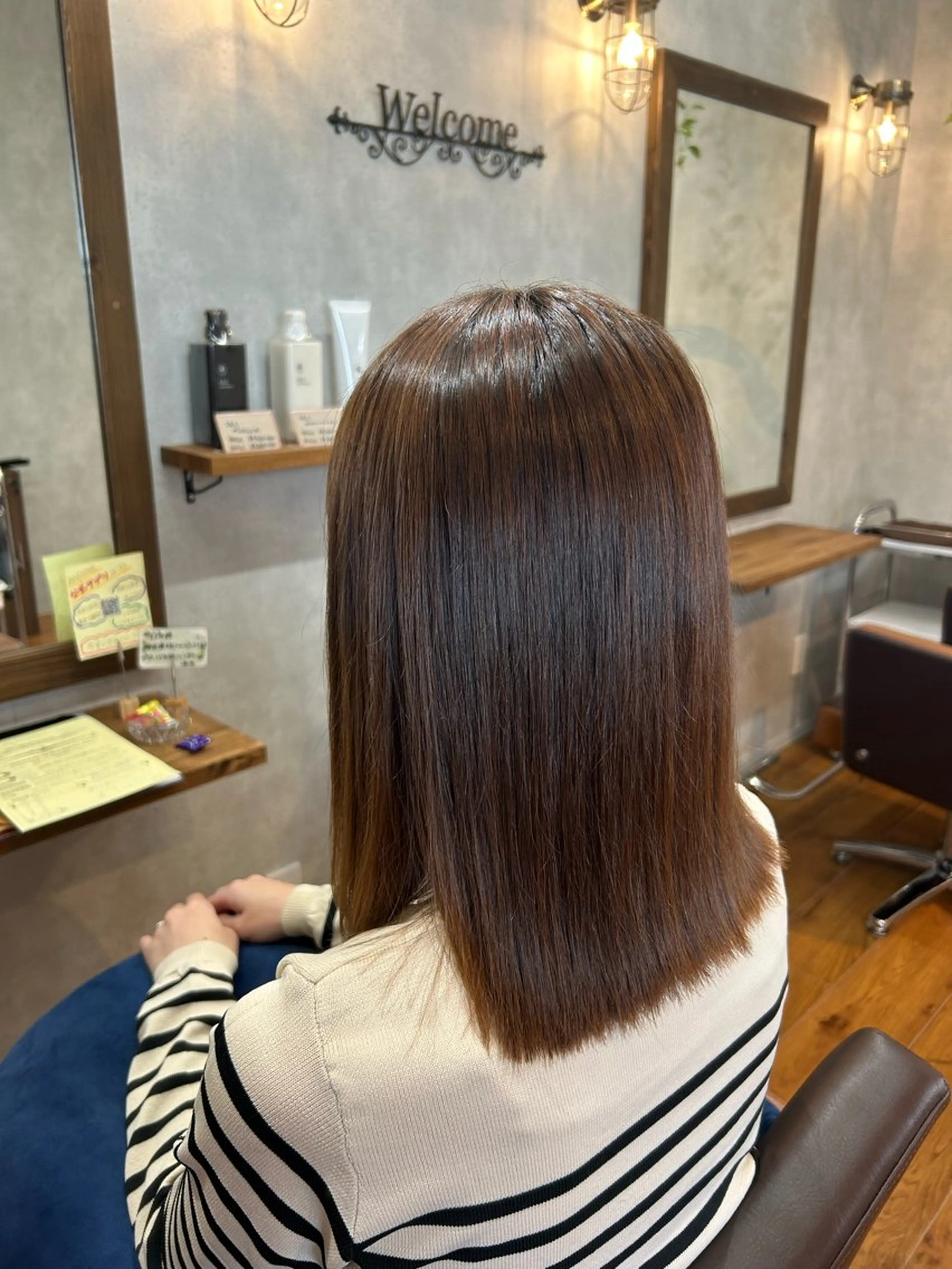 ミディアム 長田 晴菜のヘアスタイル