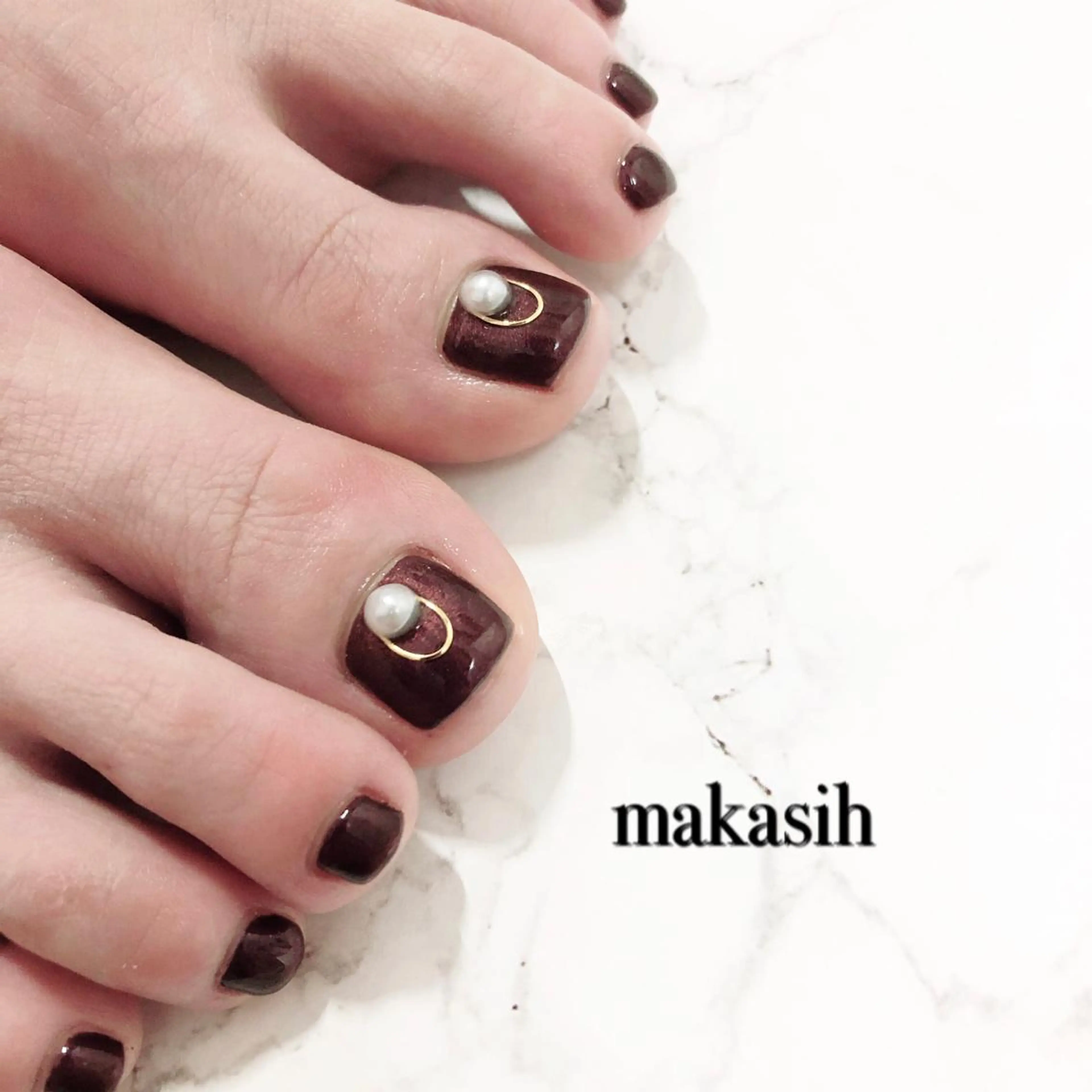 ネイル フットネイル シンプルネイル 濱田 美菜子のエステ・リラクイメージ