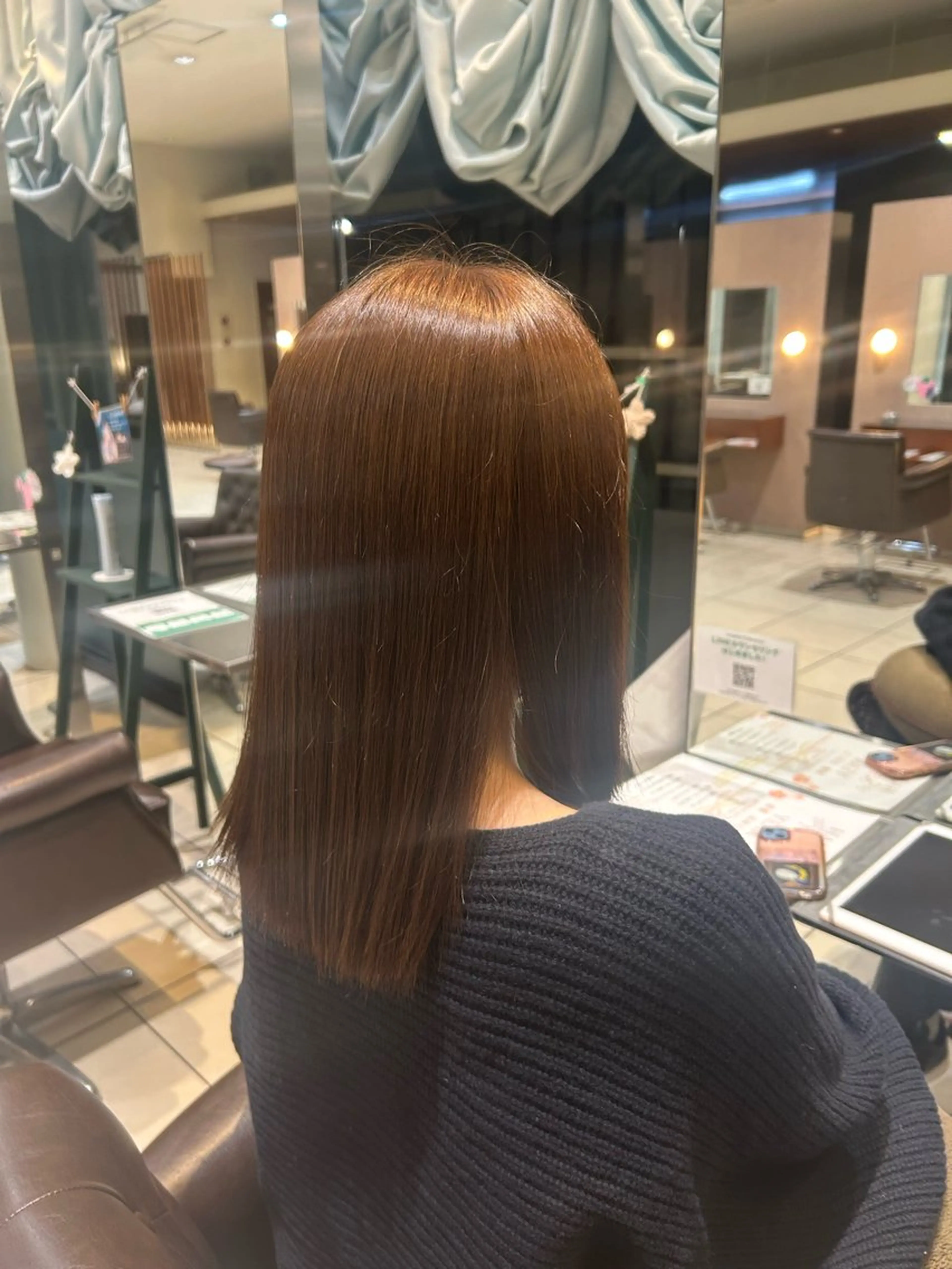 ロング カラー 落合 千夏のヘアスタイル