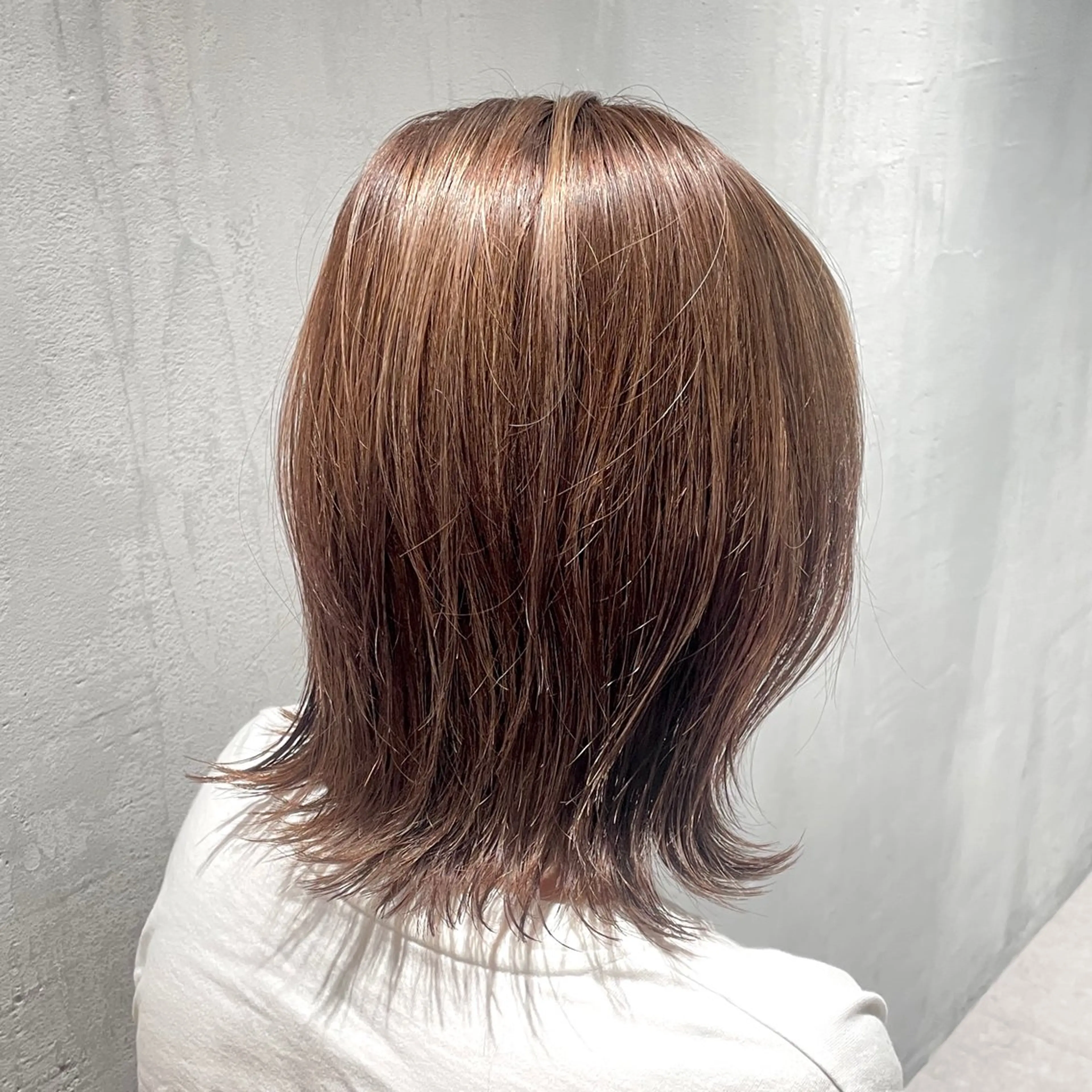 ミディアム カラー ハイライトカラー ハイライト カット ヘアカラー トリートメント ヘッドスパ DX SHARE SALON所属・matka白髪ぼかし 大人ヘア/KEIKOのヘアスタイル