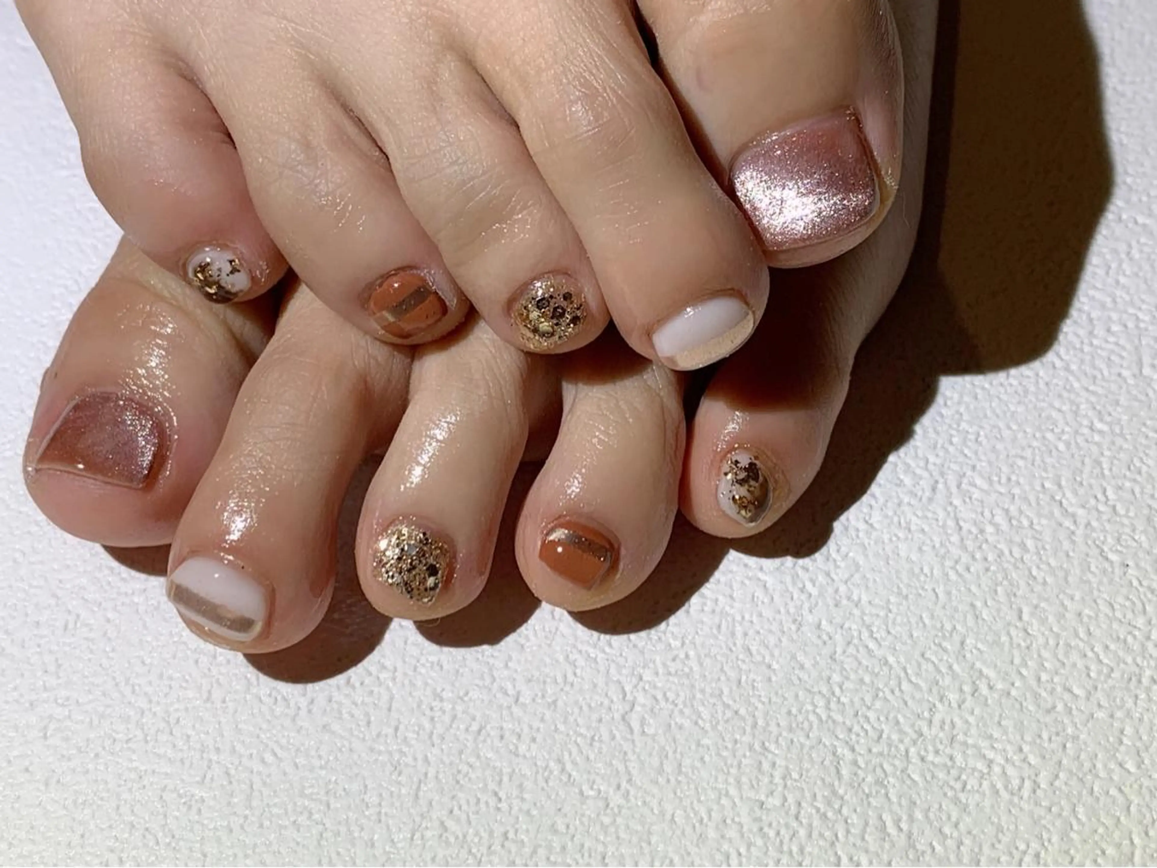 キッズ ネイル フットネイル シンプルネイル GULLIG söt GULLIGのネイルデザイン