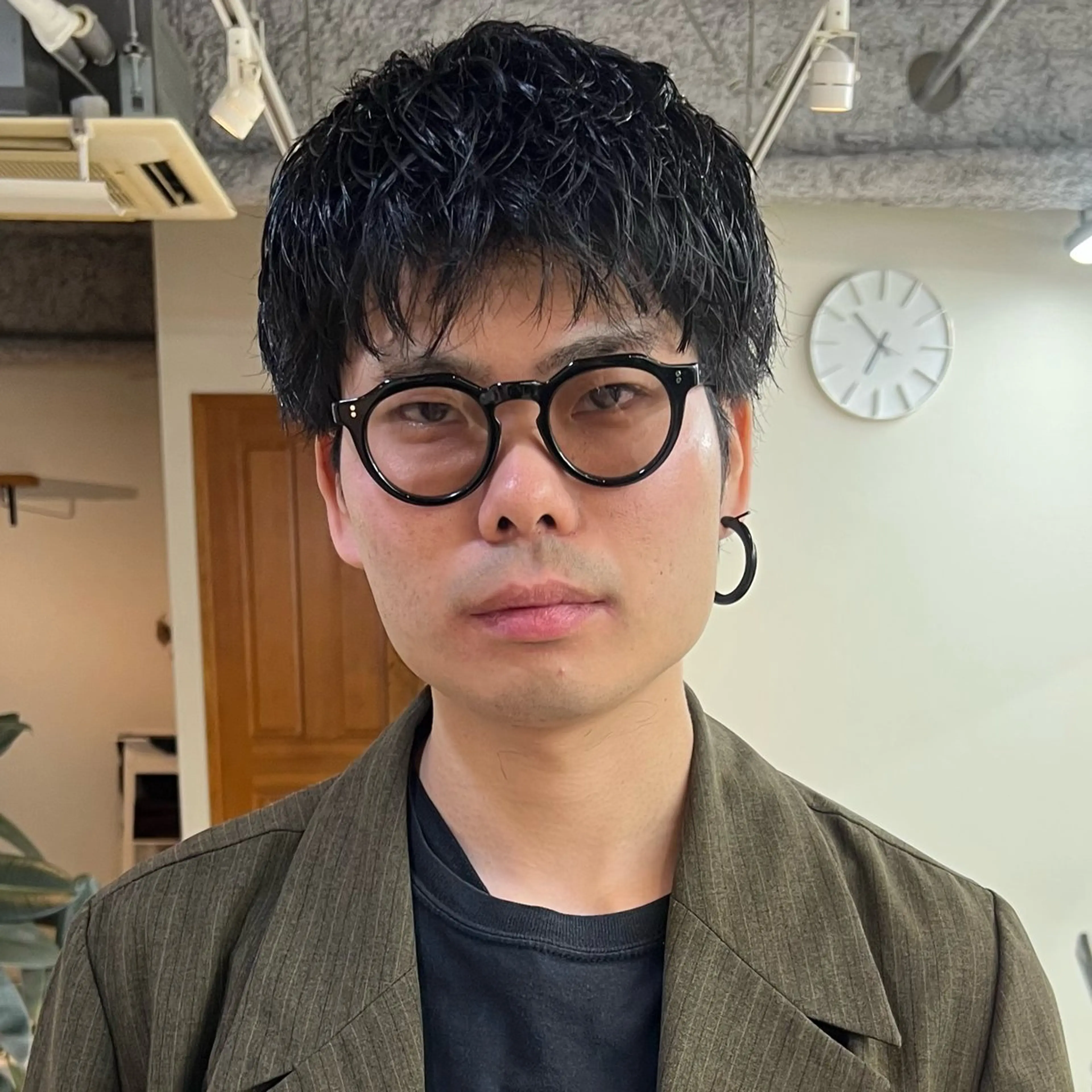 ショート ショートヘア カット 大人メンズヘア メンズパーマSHUNのヘアスタイル