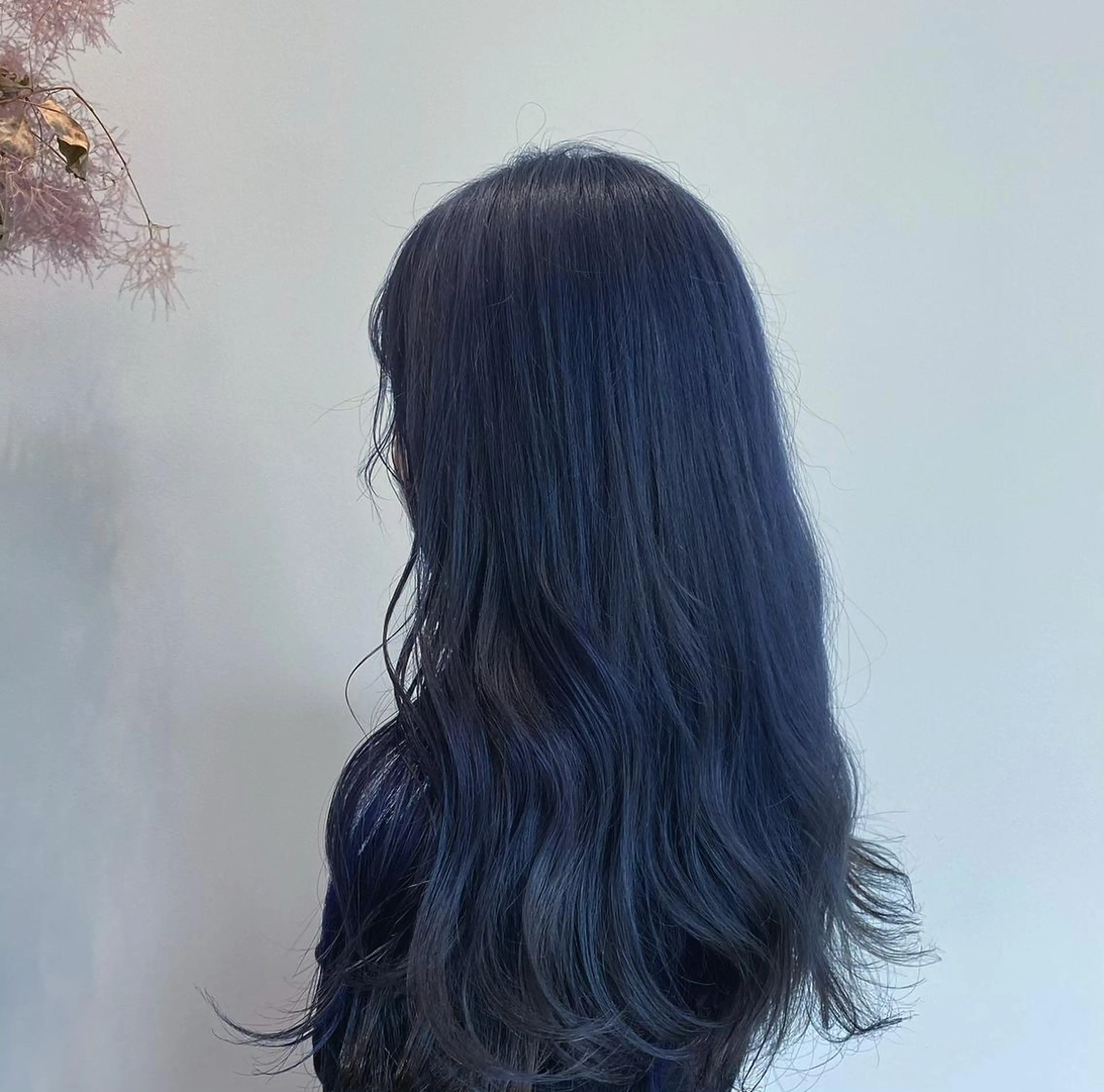 ロング カラー アディクシーカラー ネイビーカラー パープルカラー 和歌山韓国ヘア🌙 MOEのヘアスタイル