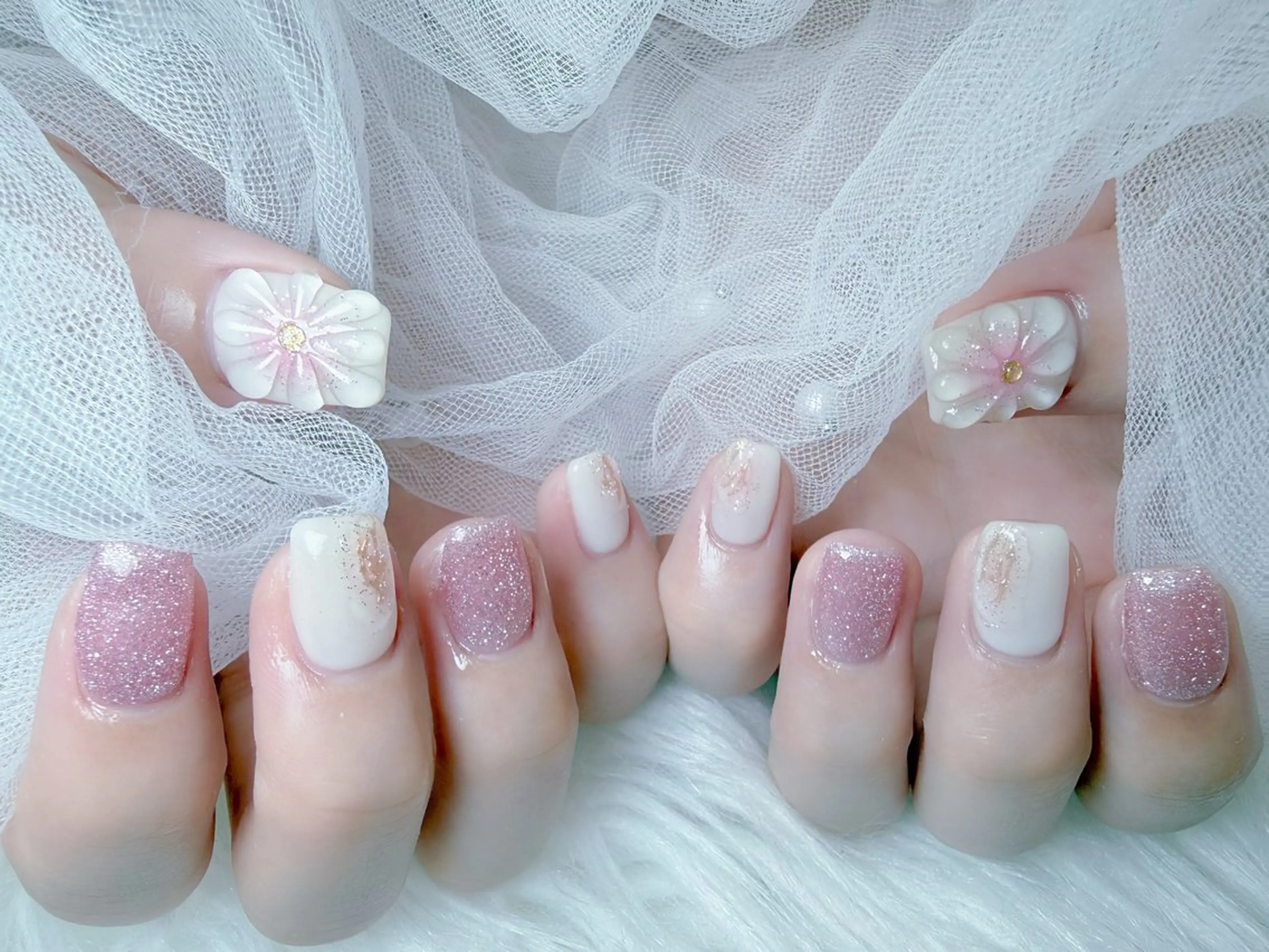 ネイル ジェルネイル 持ち込み ニュアンスネイル パラジェル シンプルネイル ハンドネイル Y&L Nailのネイルデザイン