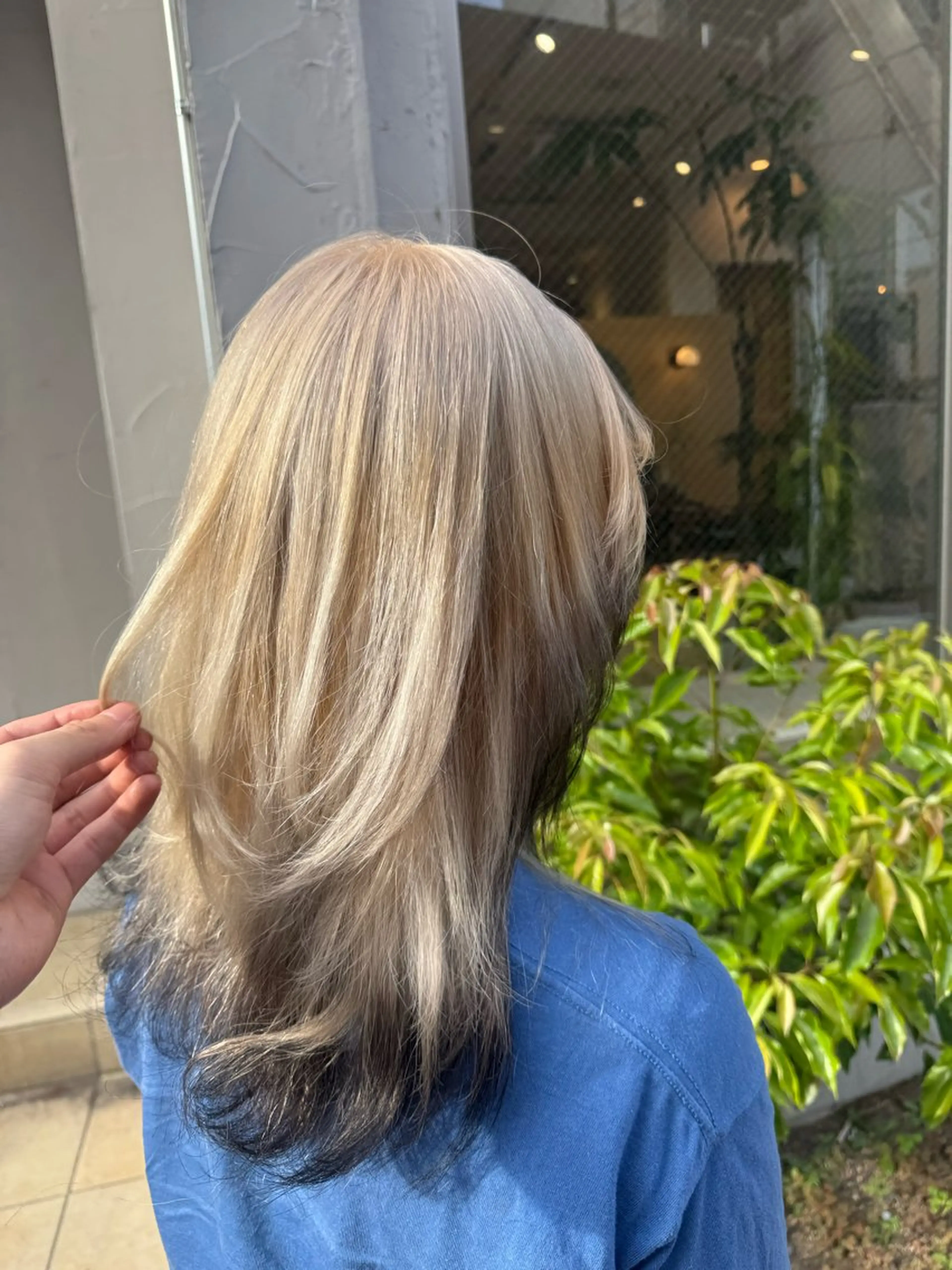 セミロング カラー ベージュカラー ブロンド ブロンドベージュ カット ヘアカラー 🎨ハイトーン/ウル フ/ショート/大夢のヘアスタイル
