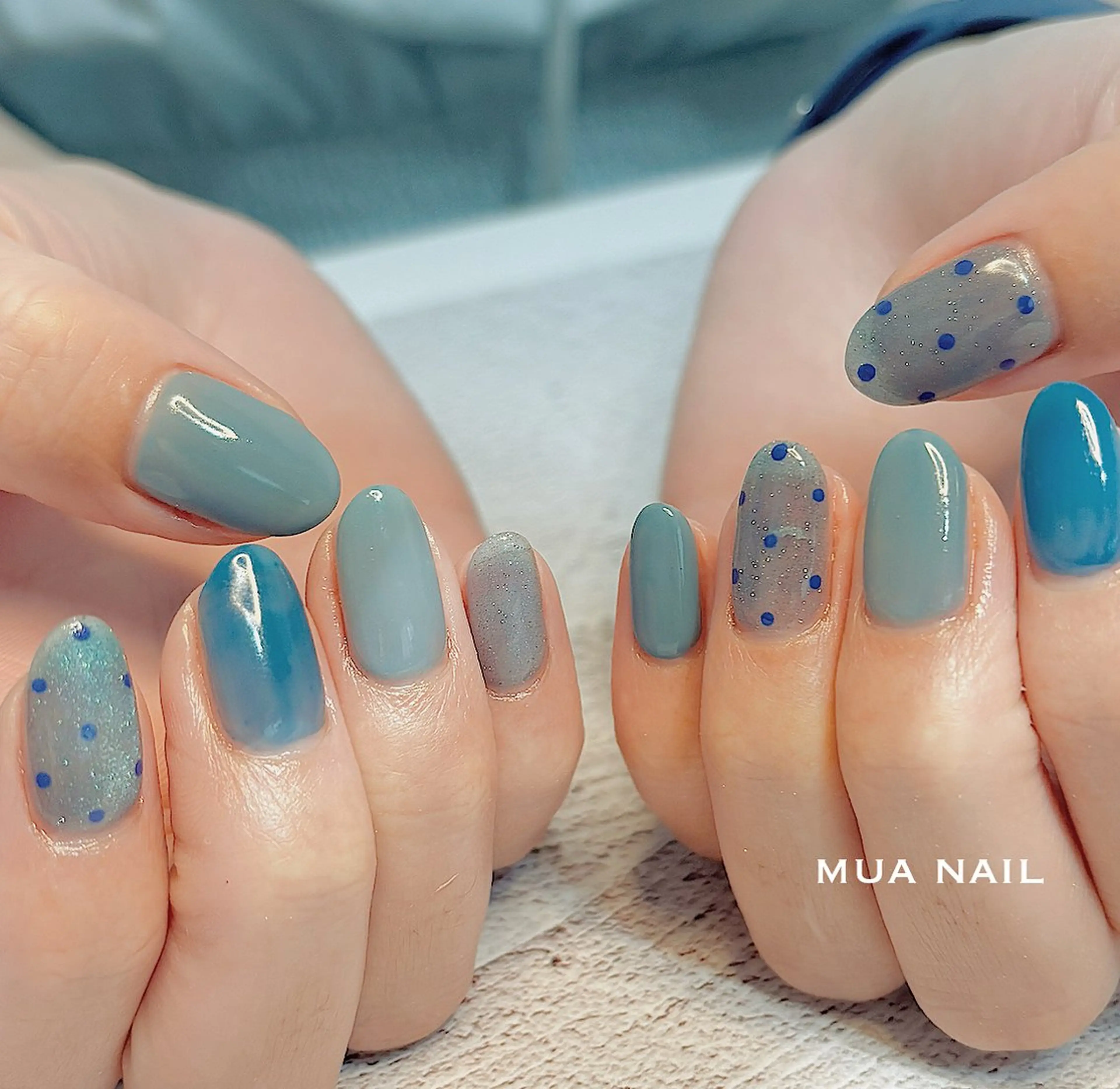ネイル ドット マグネットネイル ハンドネイル mua nail mikiのネイルデザイン