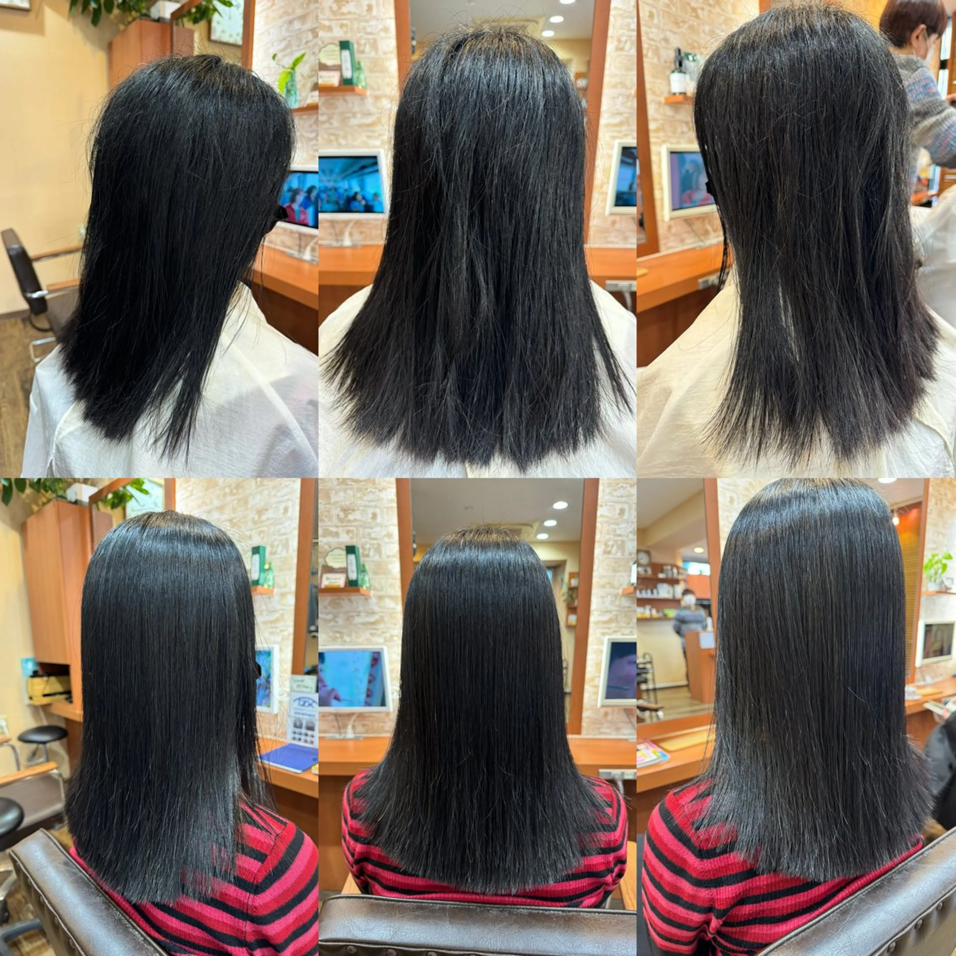 ロング 縮毛矯正 山口 博司のヘアスタイル