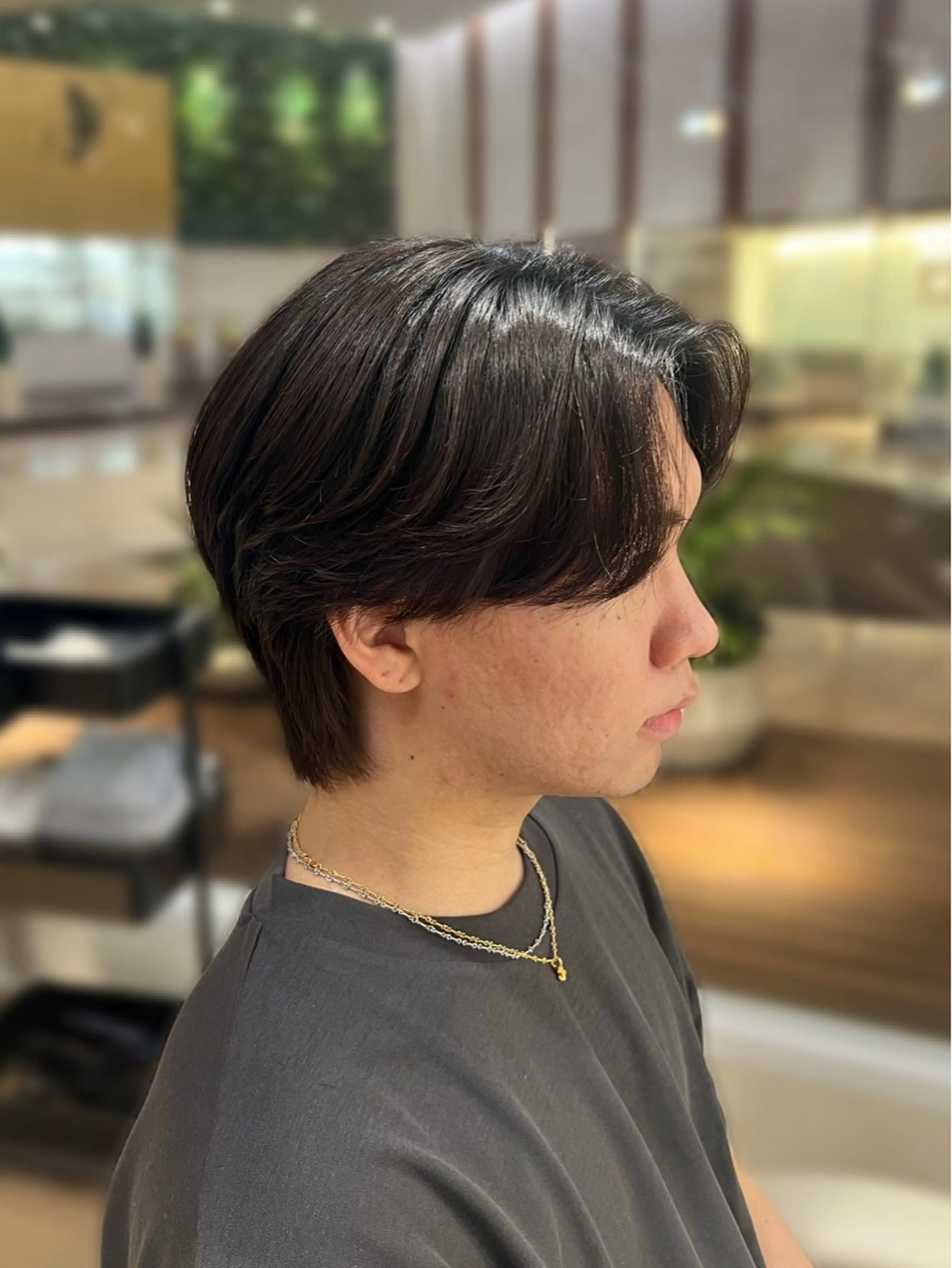 ショート パーマ メンズ カット パーマ unopulir Vamos店所属・梅田茶屋町メンズ 専門美容師 山元一平のヘアスタイル