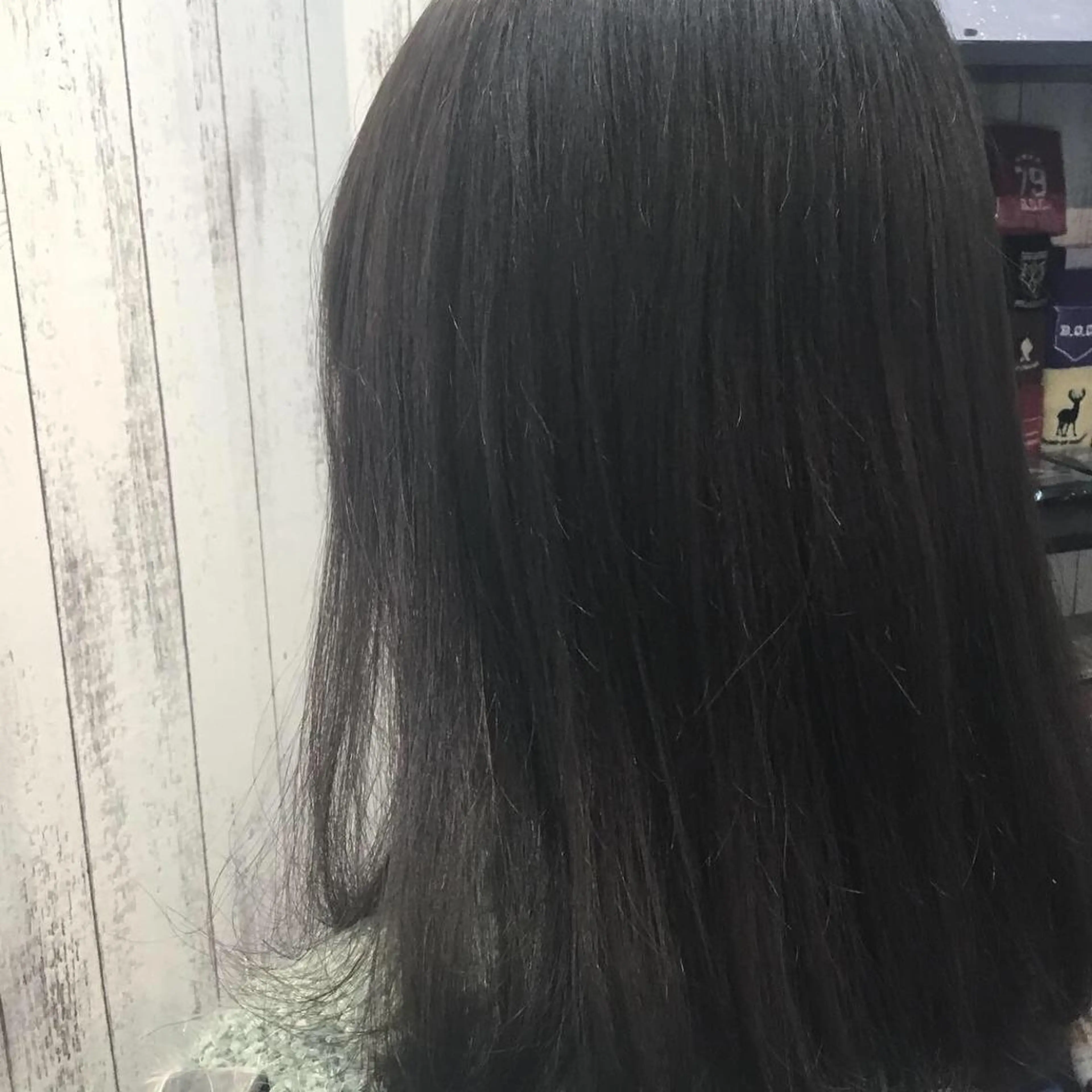 セミロング カラー パーマ 金崎 新吾のヘアスタイル