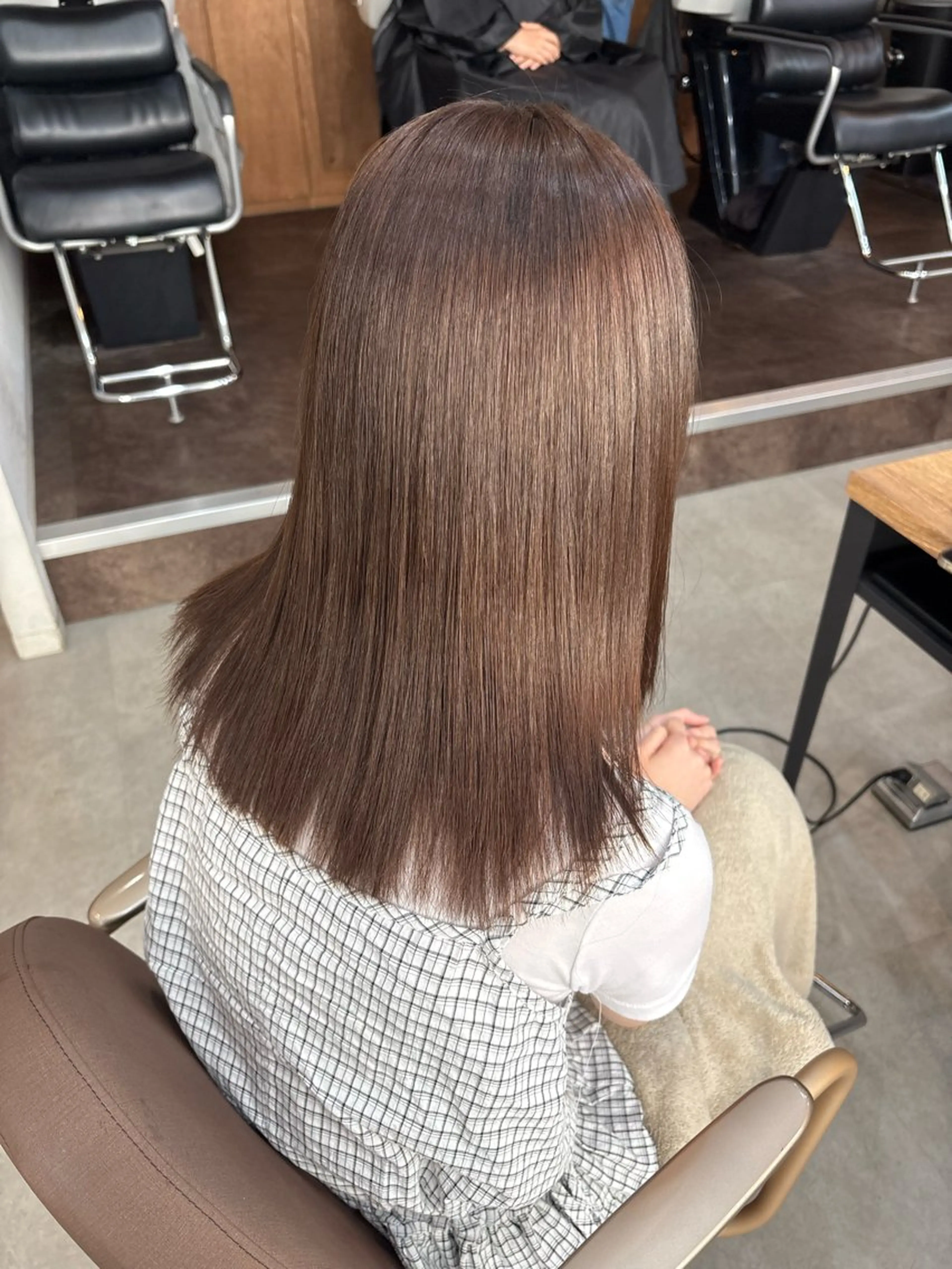 セミロング 縮毛矯正 トリートメント 髪質改善／縮毛矯正 関根青葉のヘアスタイル