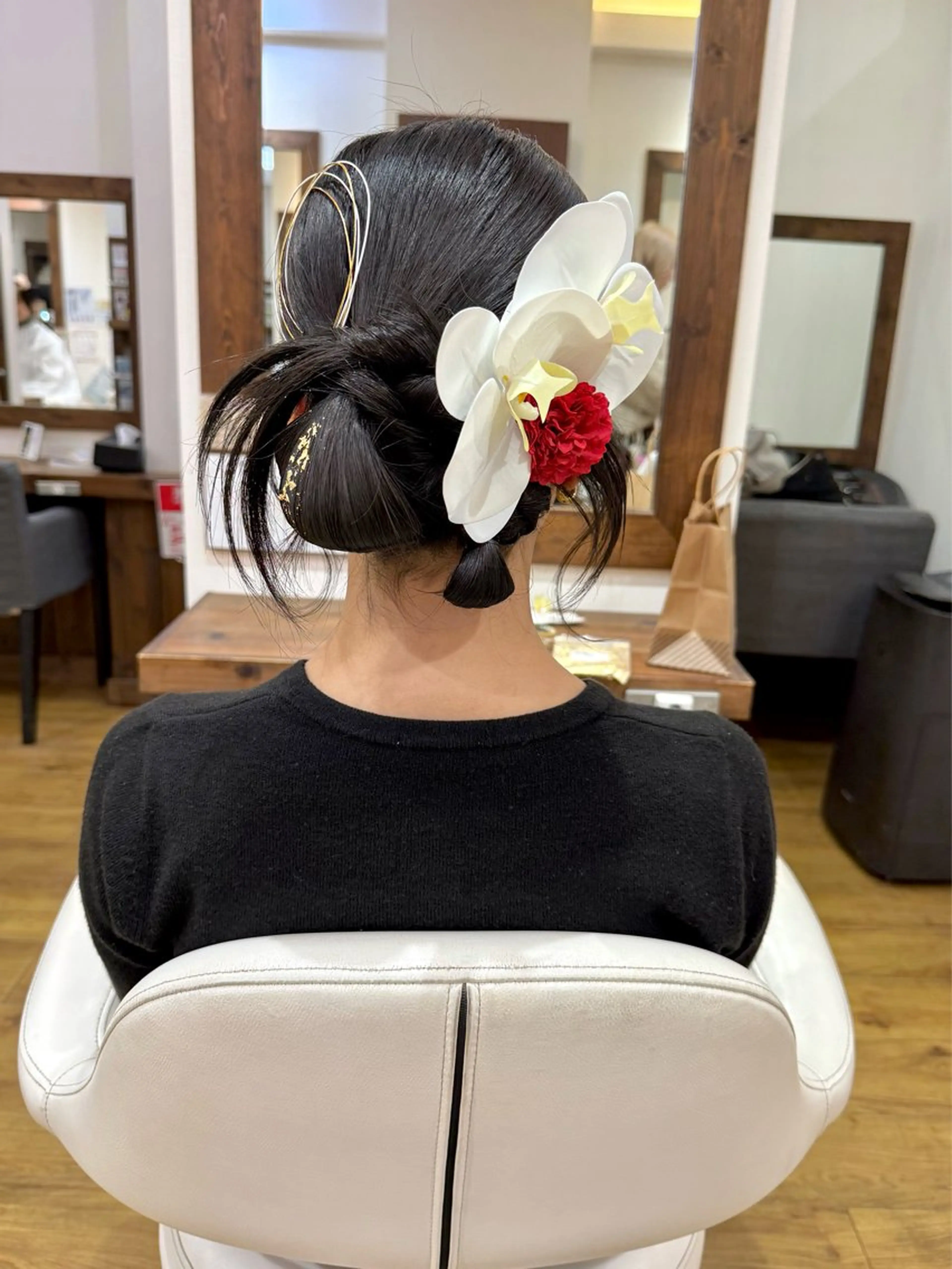 セミロング カラー ヘアアレンジ 成人式 ヘアセット 💖ダブルカラー/ ヘアセット/晴香💖のヘアスタイル