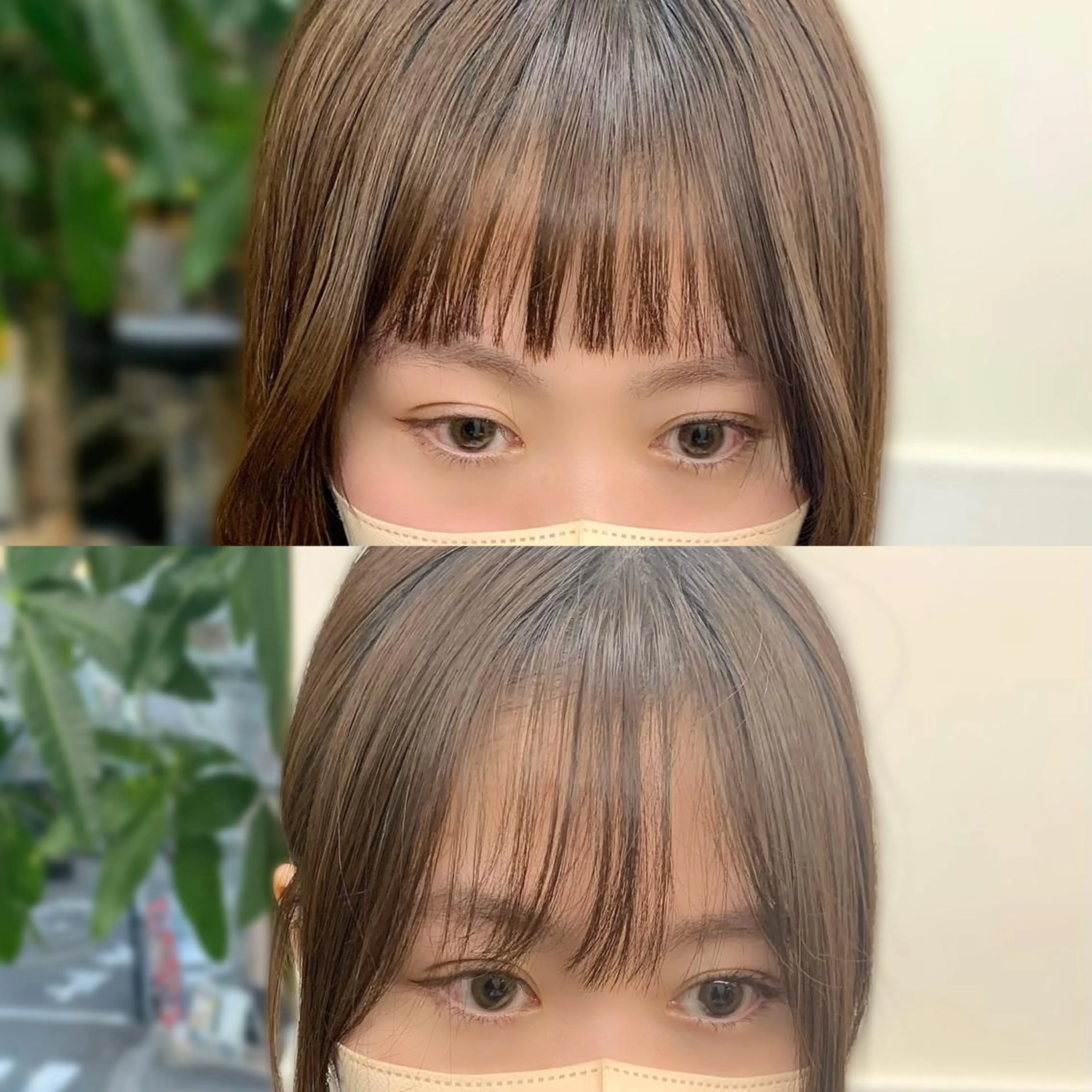 ミディアム カラー パーマ ヘアアレンジ メンズ キッズ ネイル マツエク・マツパ アイブロウ カット 縮毛矯正 レイヤーカット 🌿透け感カラーのヘアスタイル