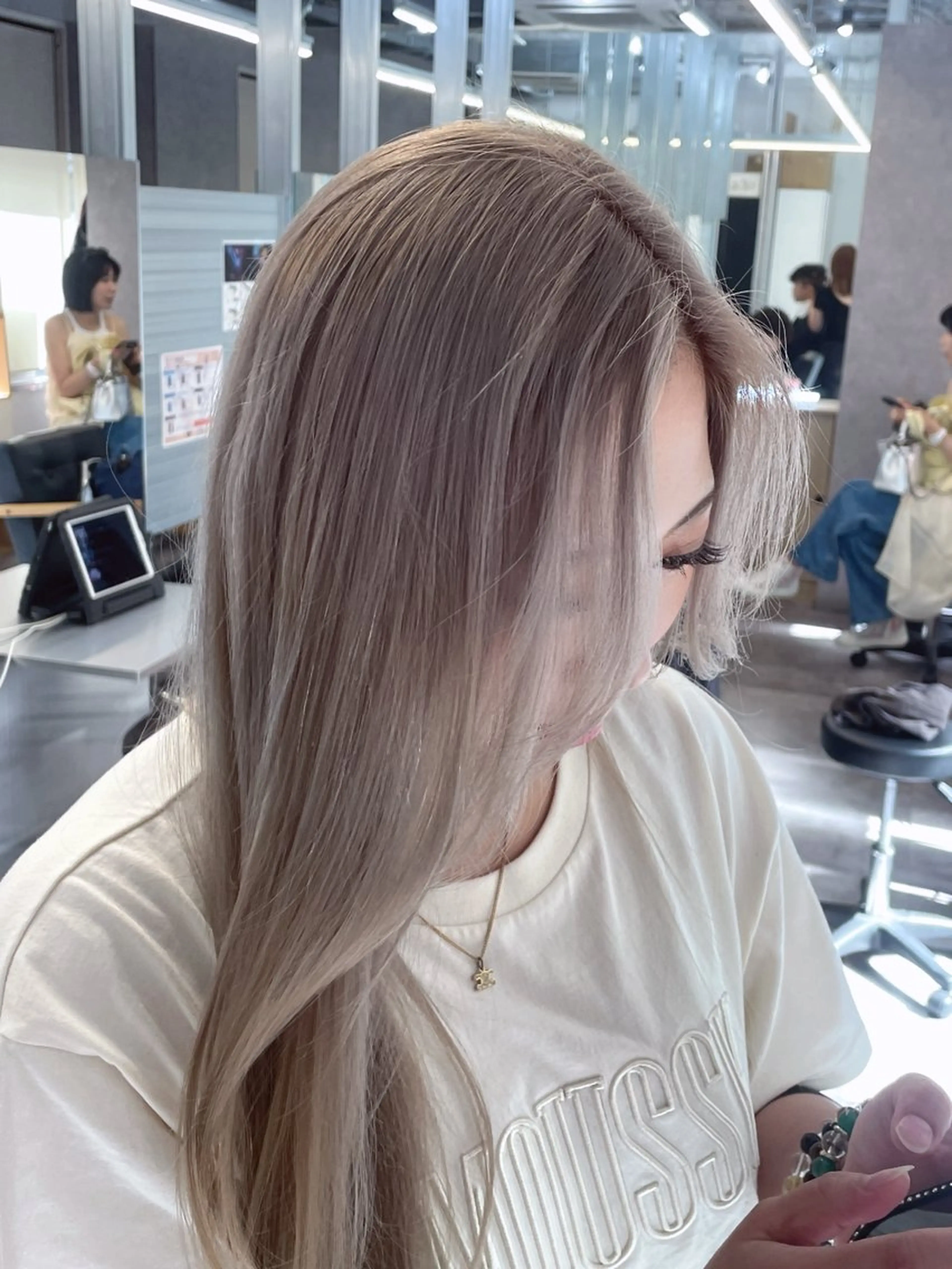 ロング 髪質改善/似合わ せ/ダブルカラー盛田のヘアスタイル