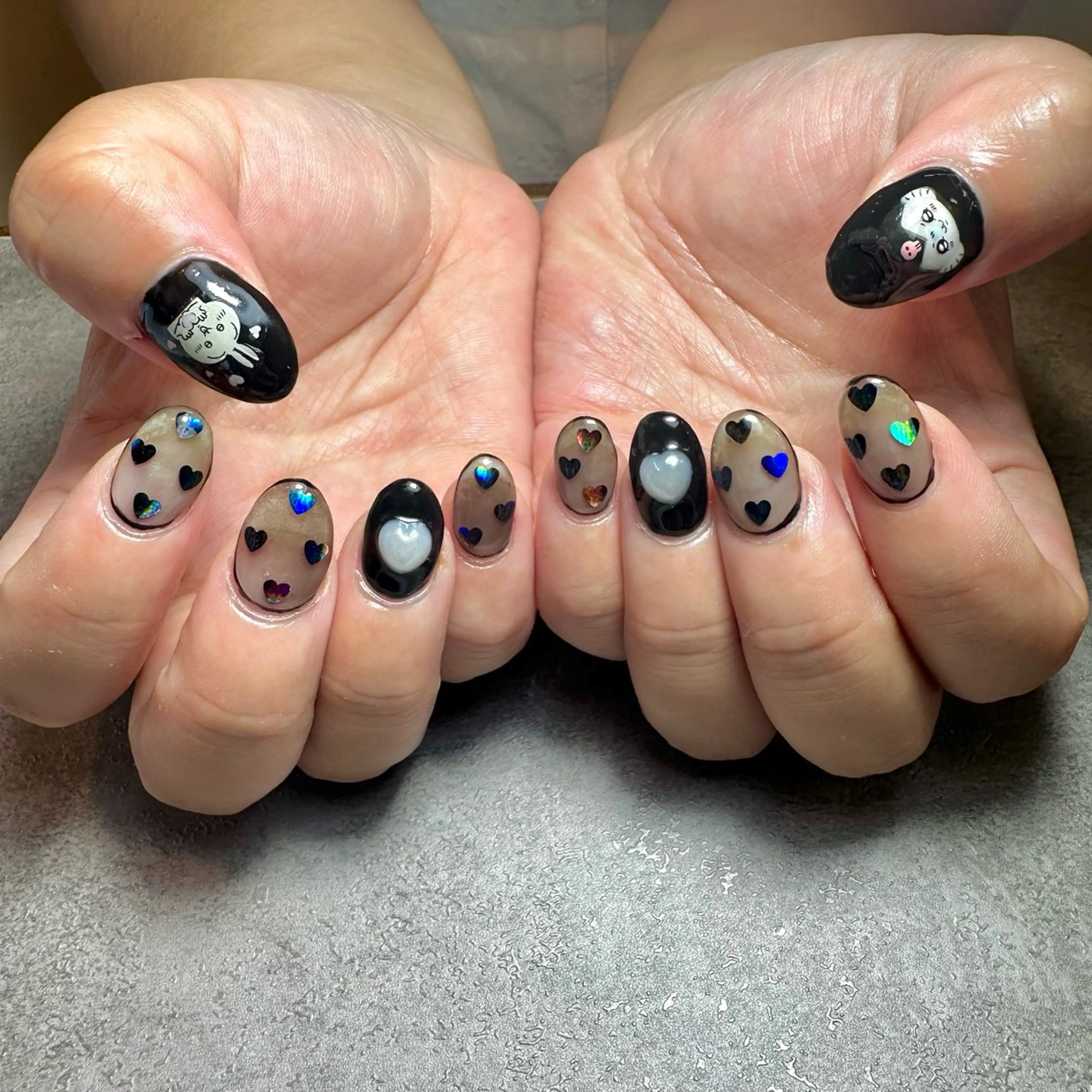 ネイル 持ち込み ハンドネイル フットネイル GéRanium Harukaのネイルデザイン