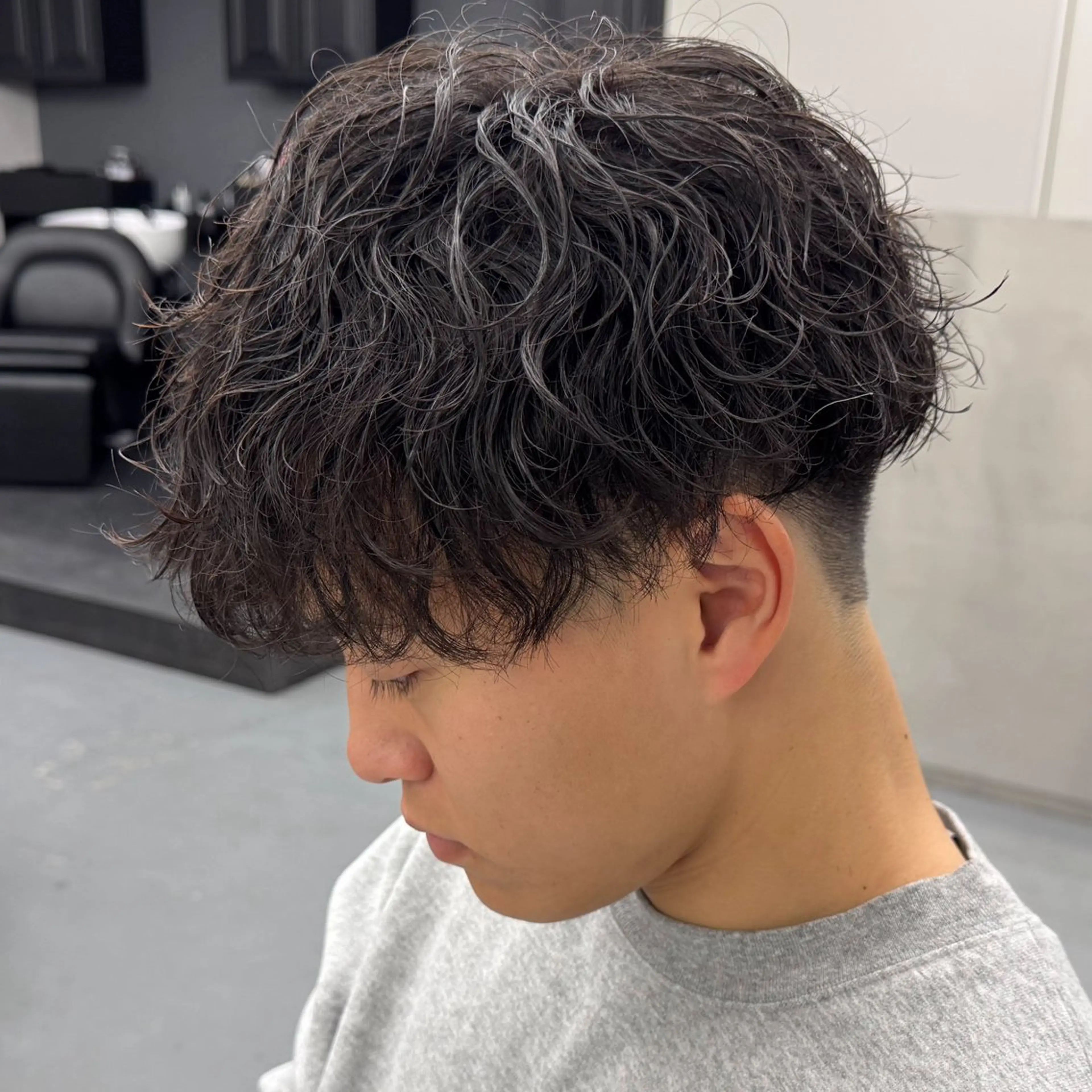 ショート パーマ メンズ ヘアセット メンズパーマの人 KAZUのヘアスタイル