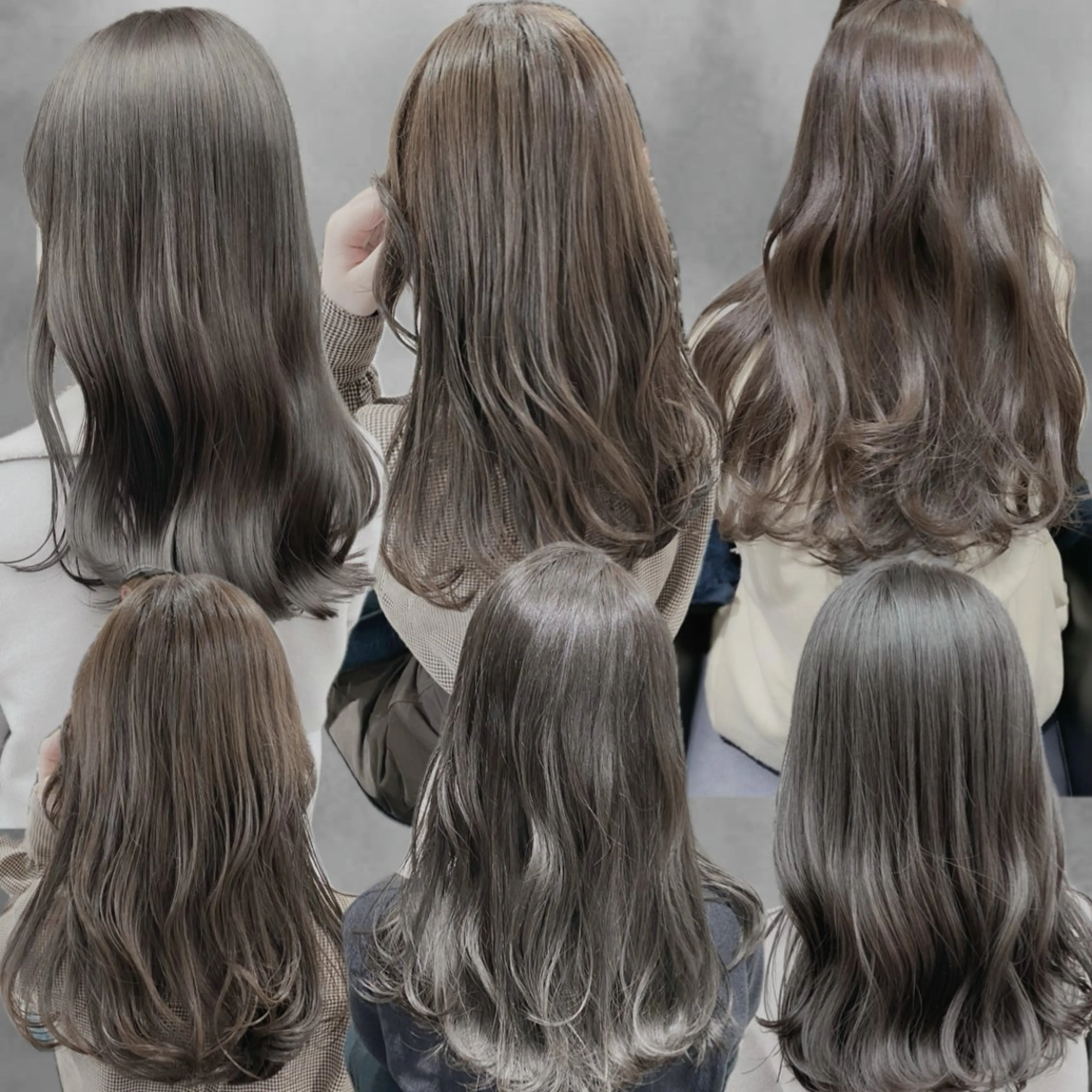 セミロング カラー ヘアアレンジ ヘアカラー トリートメント 外苑前NO.1艶髪 透明感カラーのヘアスタイル