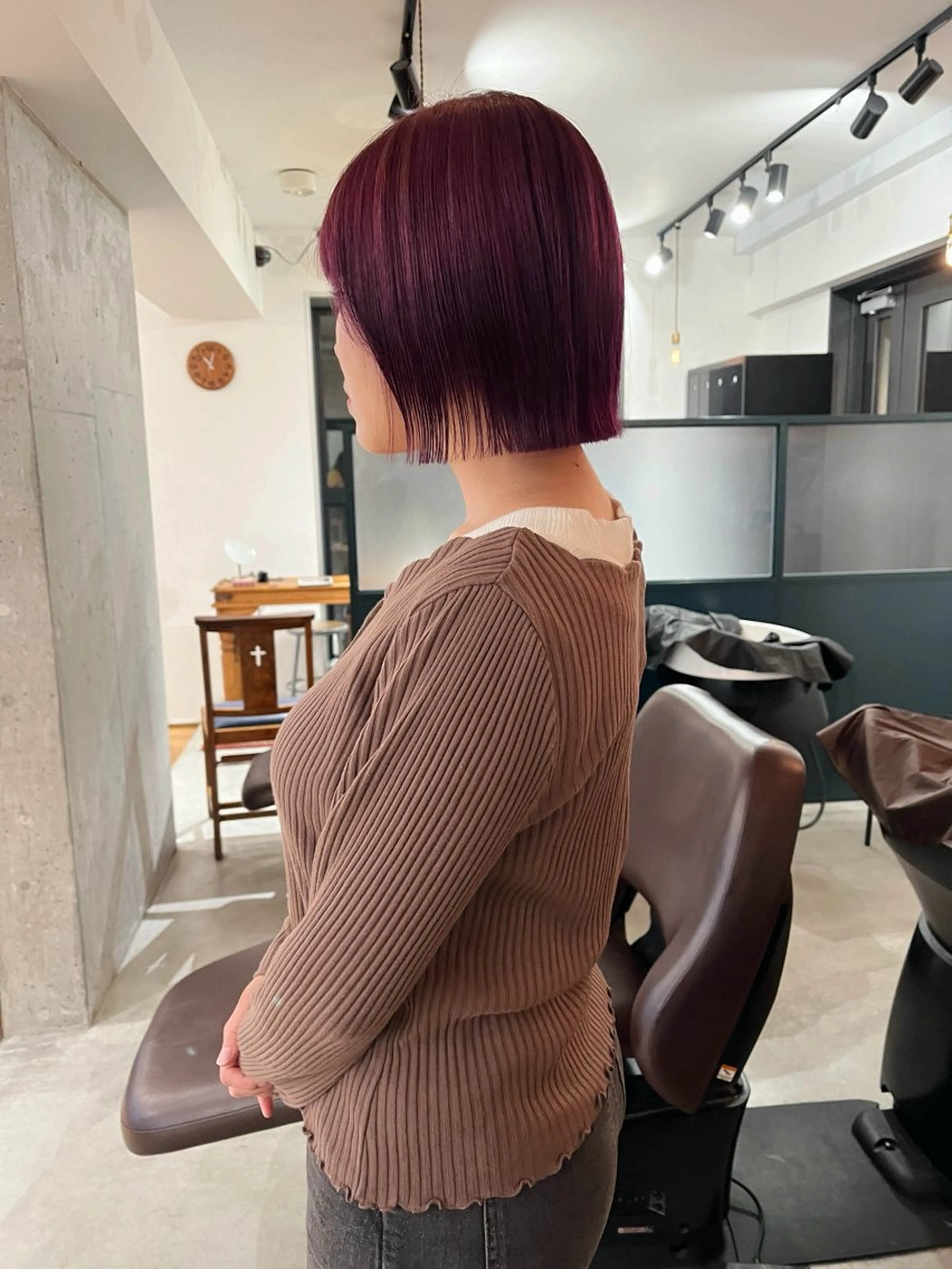 ショート カラー 暖色/パーマ 🌼クニトウメイのヘアスタイル