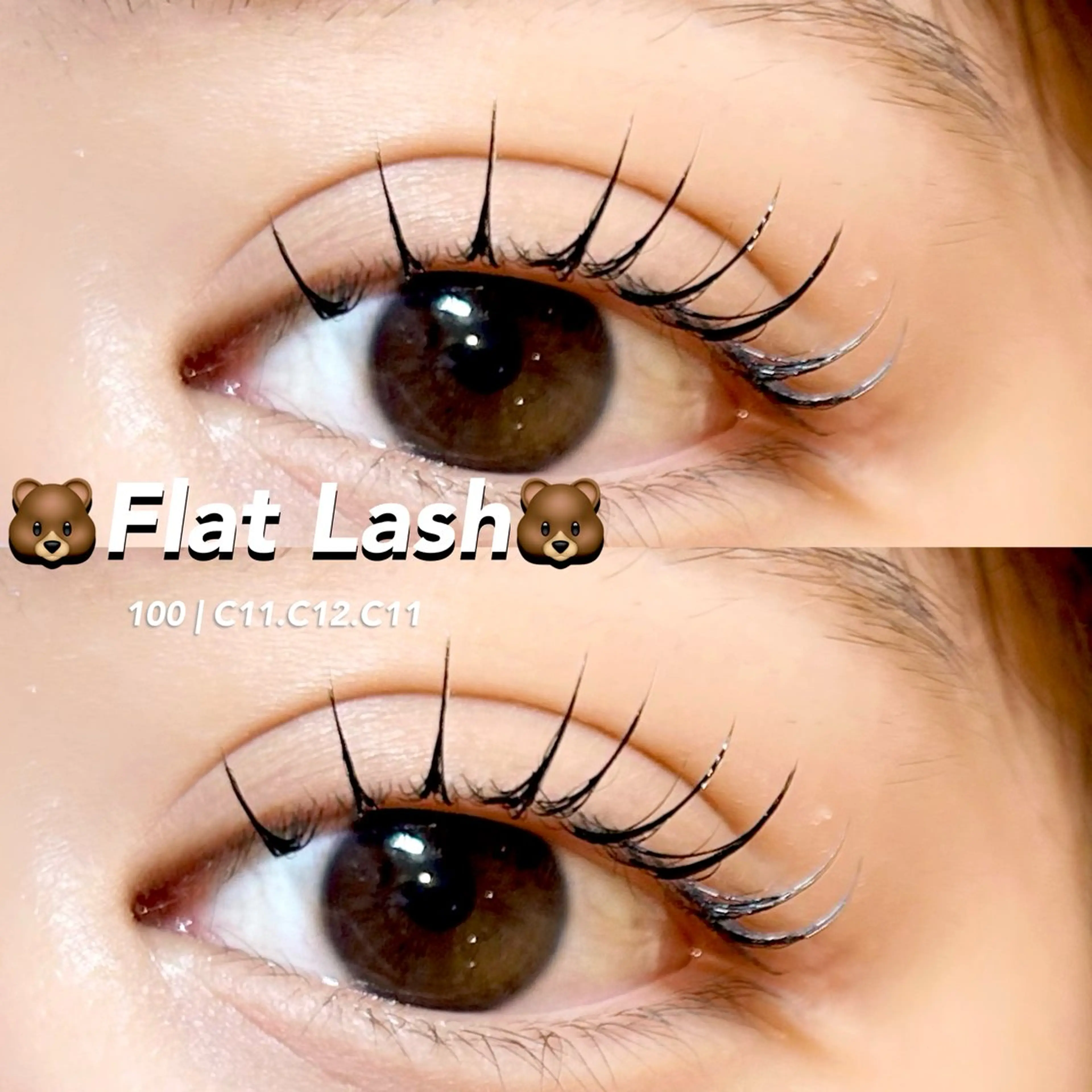 🩵2月限定🩵《マツエク》フラットラッシュ120本（サロン専用コーティング付）｜本数の増加◎下エクステ追加◎の写真