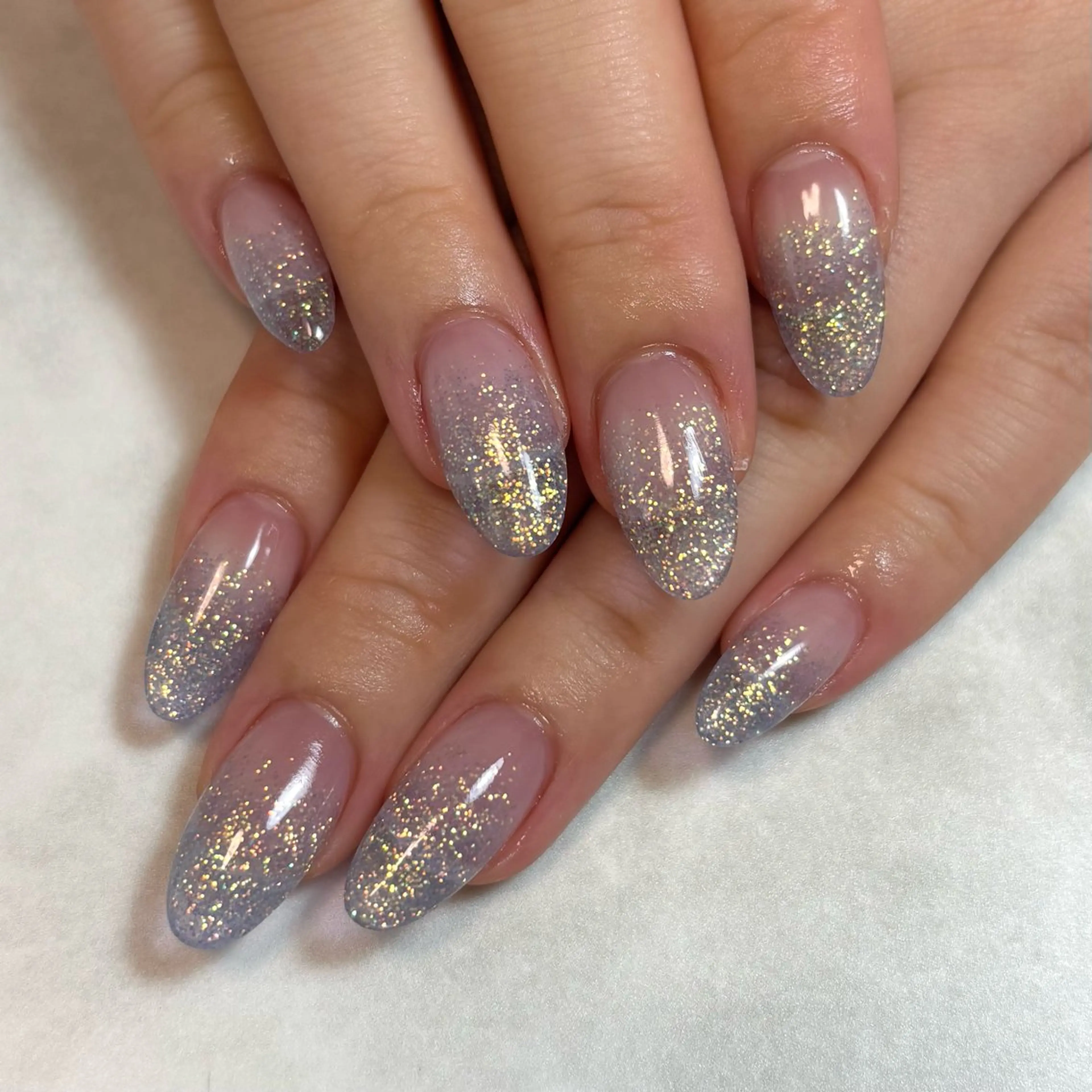ネイル ラメ(グリッター) ラメグラデーション スカルプネイル ハンドネイル nailroom kukaのネイルデザイン